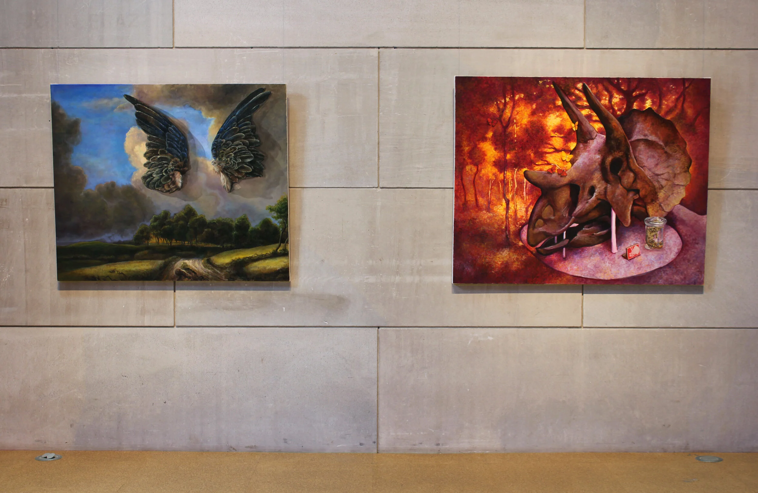 REMAINS Installation, Wesleyan University Zilkha Gallery, 2017