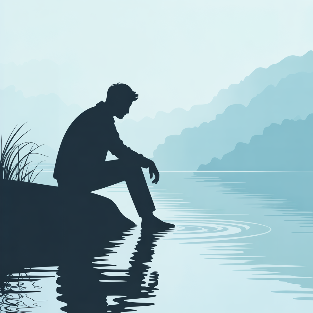 Man experiences emotional shutdown and disconnection as protective response to childhood trauma