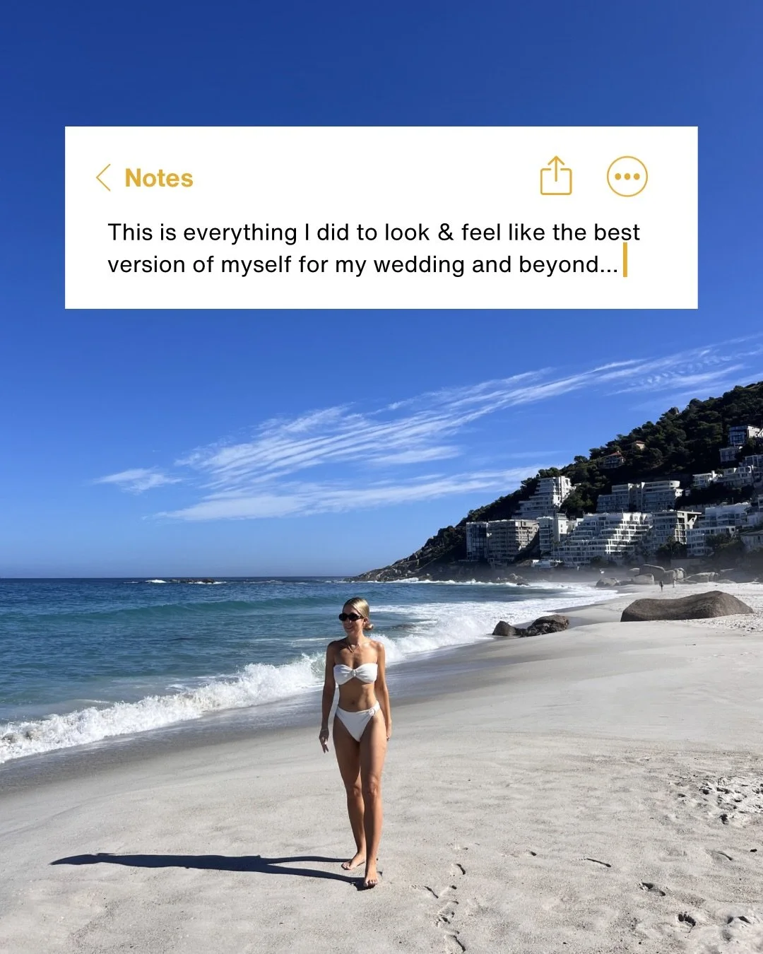 This is everything I did to feel my best on my wedding day! 🤍
&amp; I&rsquo;ve still stuck to the same habits 😉 

#wedding #bride #glowup