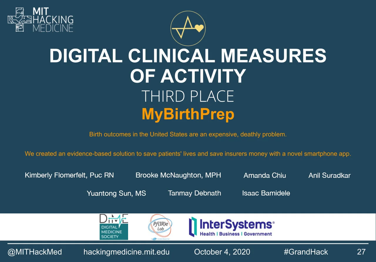 MIT Hacking Medicine Grand Hack 2020: Winning 3rd Place