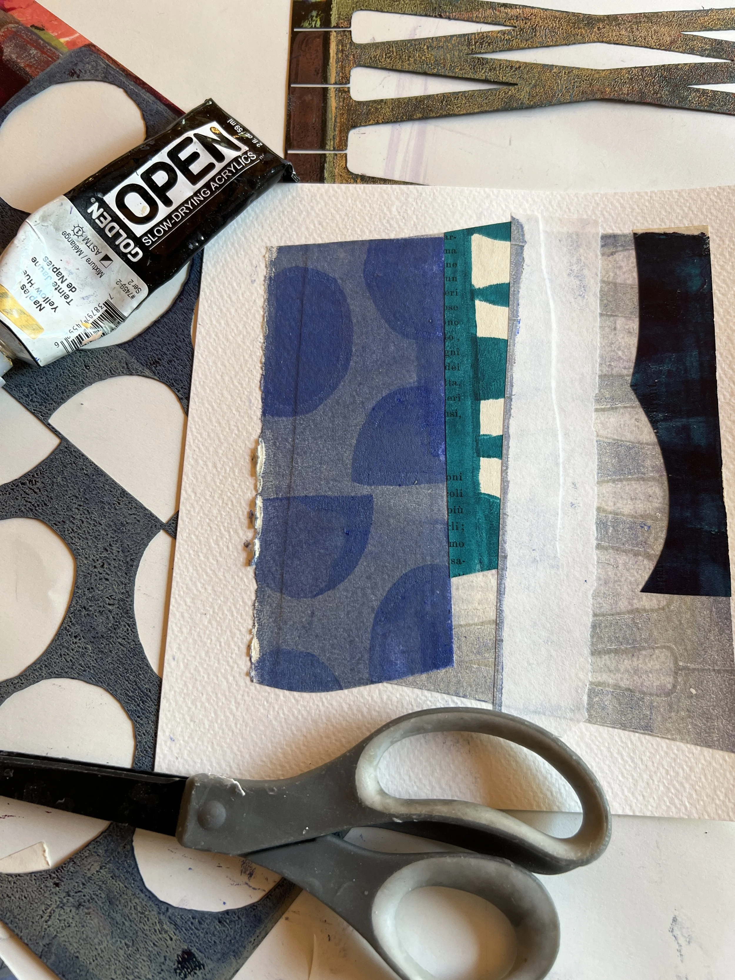 Quick Print &amp; Collage: Gelli Plate Art in 20 Minutes