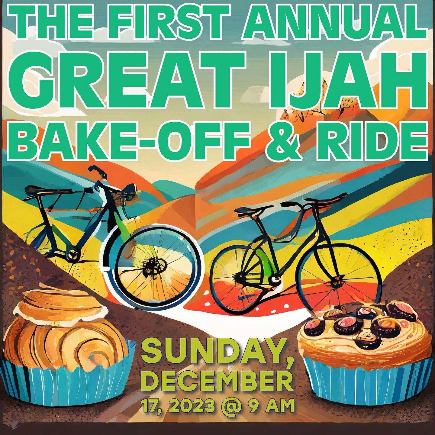 We are pumped for this ride and event! Come join us for a scenic loop and then stay to taste-test and judge some baked goods! Bring your own treat and be entered to win! Full details with route available on our Strava club page. #itsjustahill