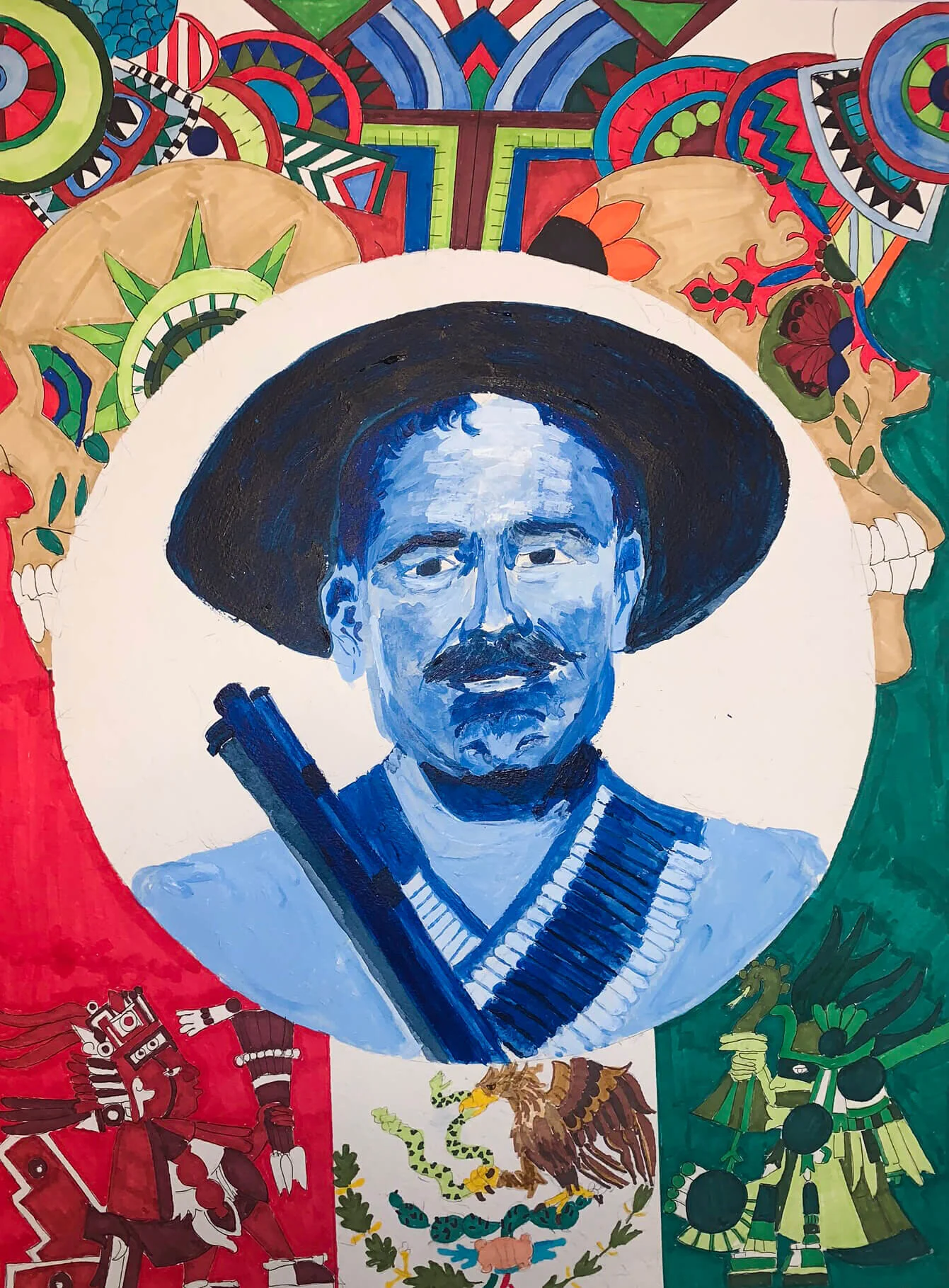 Pancho Villa
2020
24”x18”
Acrylic and Ink on paper
$425
