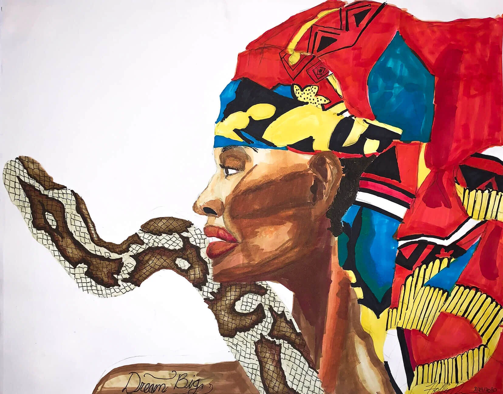 Snake in my Garden
2020
17”x14”
Ink on paper
$450
