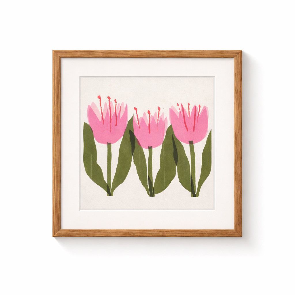 SQ Pink Tulips