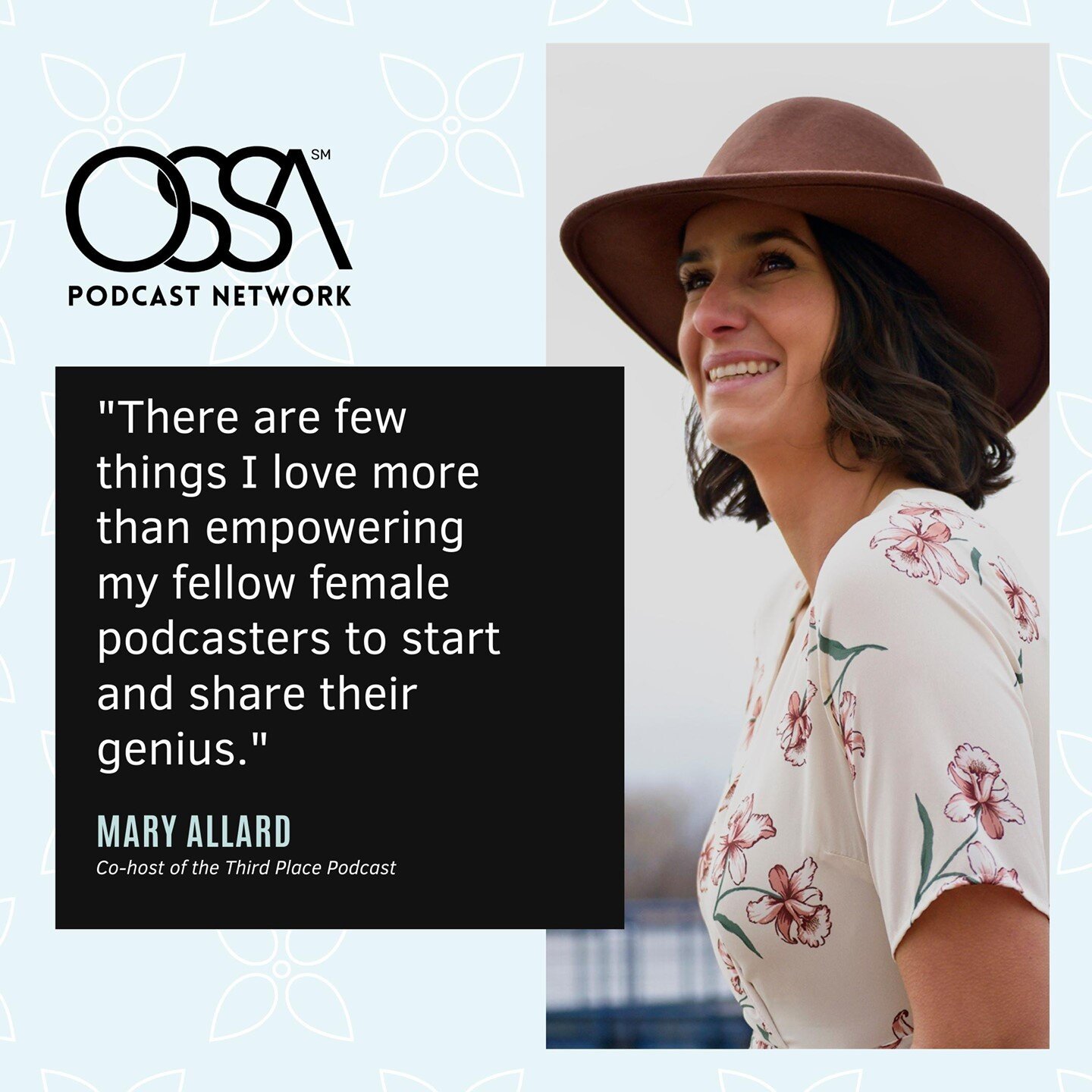 Getting the opportunity to support other women in the podcasting space is a dream come true for our co-host Mary, as she was selected as a mentor for the OSSA ⁠
⁠
Academy on the following topics... 
🔹Community Strategy⁠
🔹Podcast Promotion/Social Me