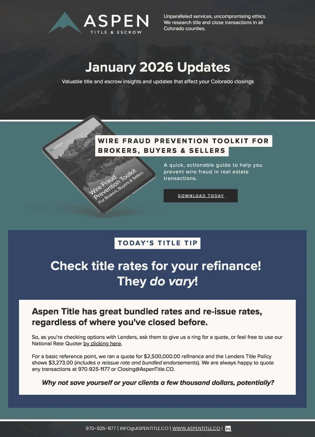 The January 2026 Newsletter - Week 2