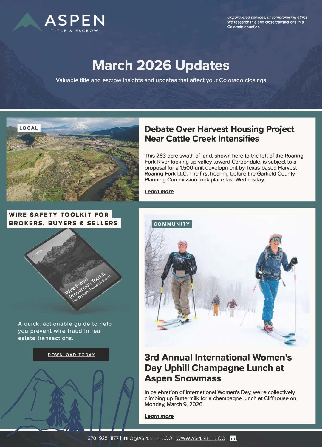 The March 2026 Newsletter - Week 1
