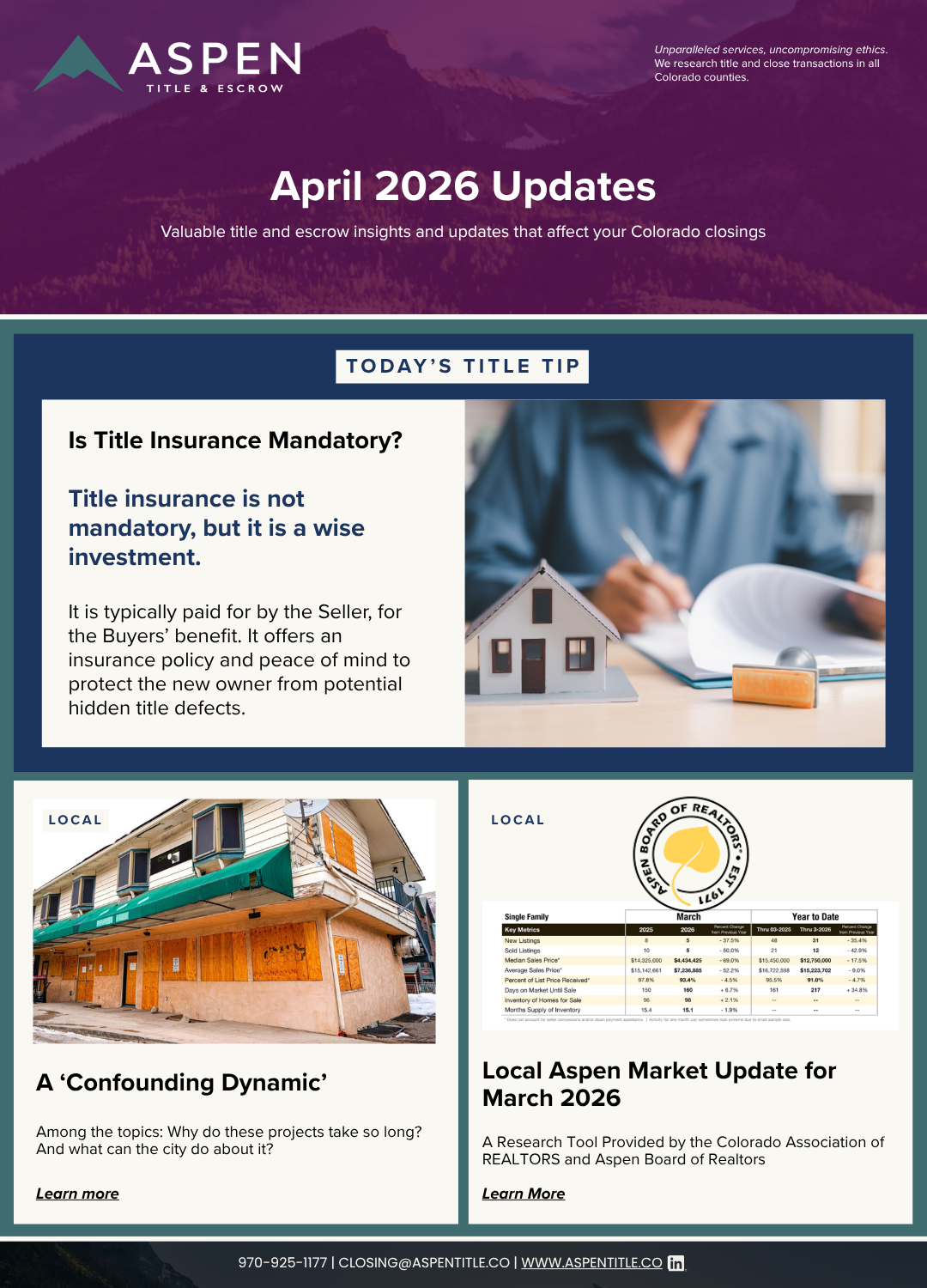 The April 2026 Newsletter - Week 3