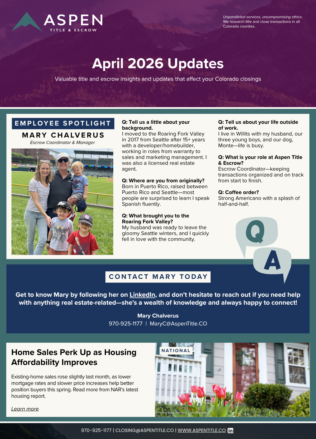 The April 2026 Newsletter - Week 4