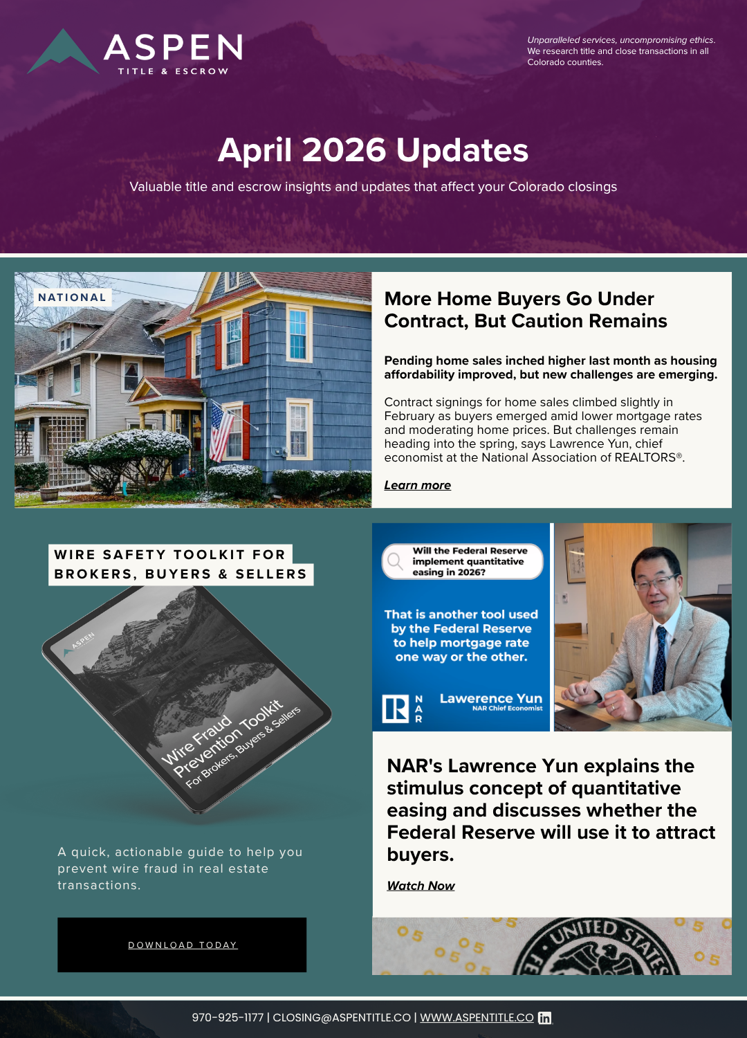 The April 2026 Newsletter - Week 5
