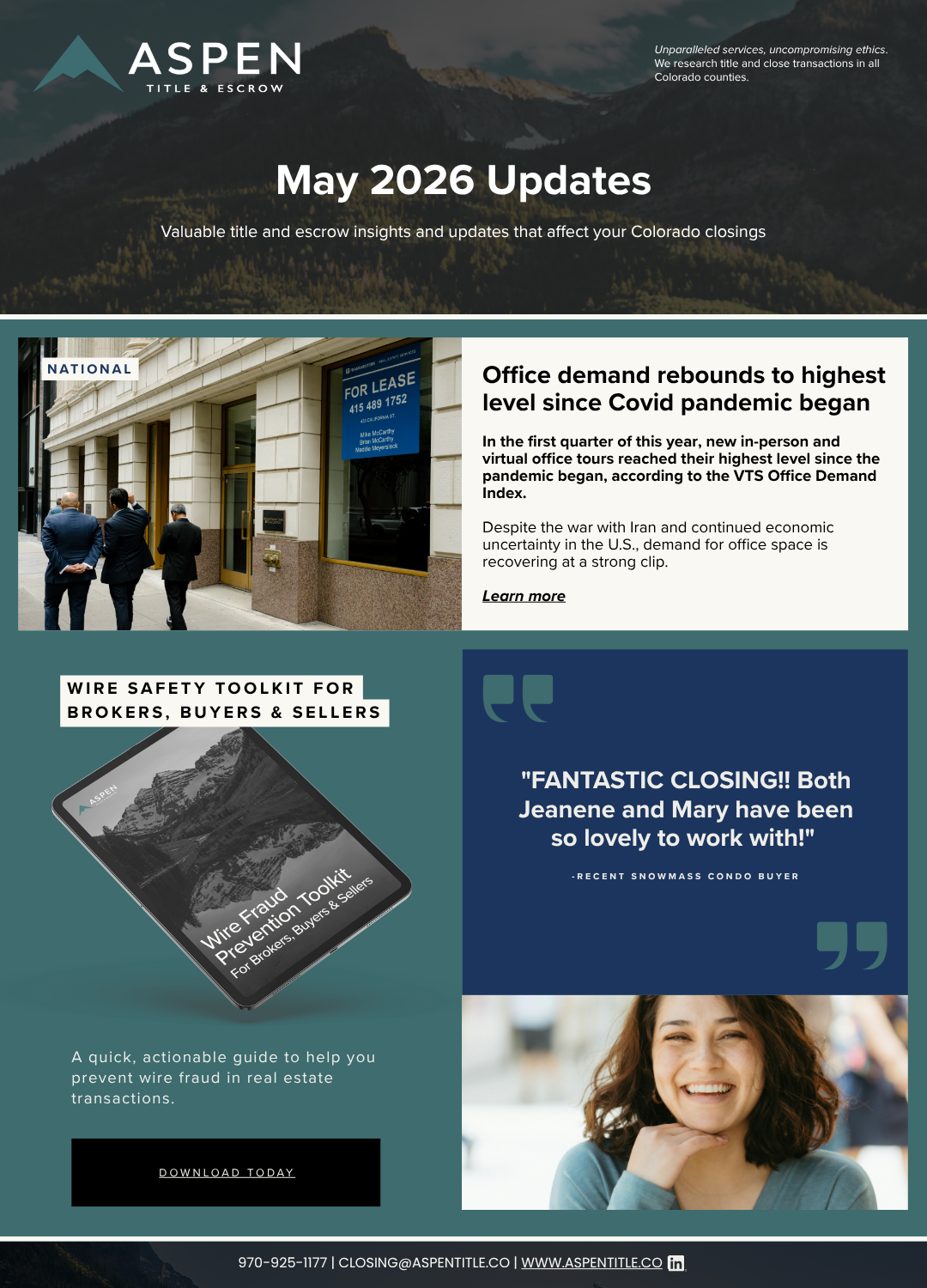 The May 2026 Newsletter - Week 2