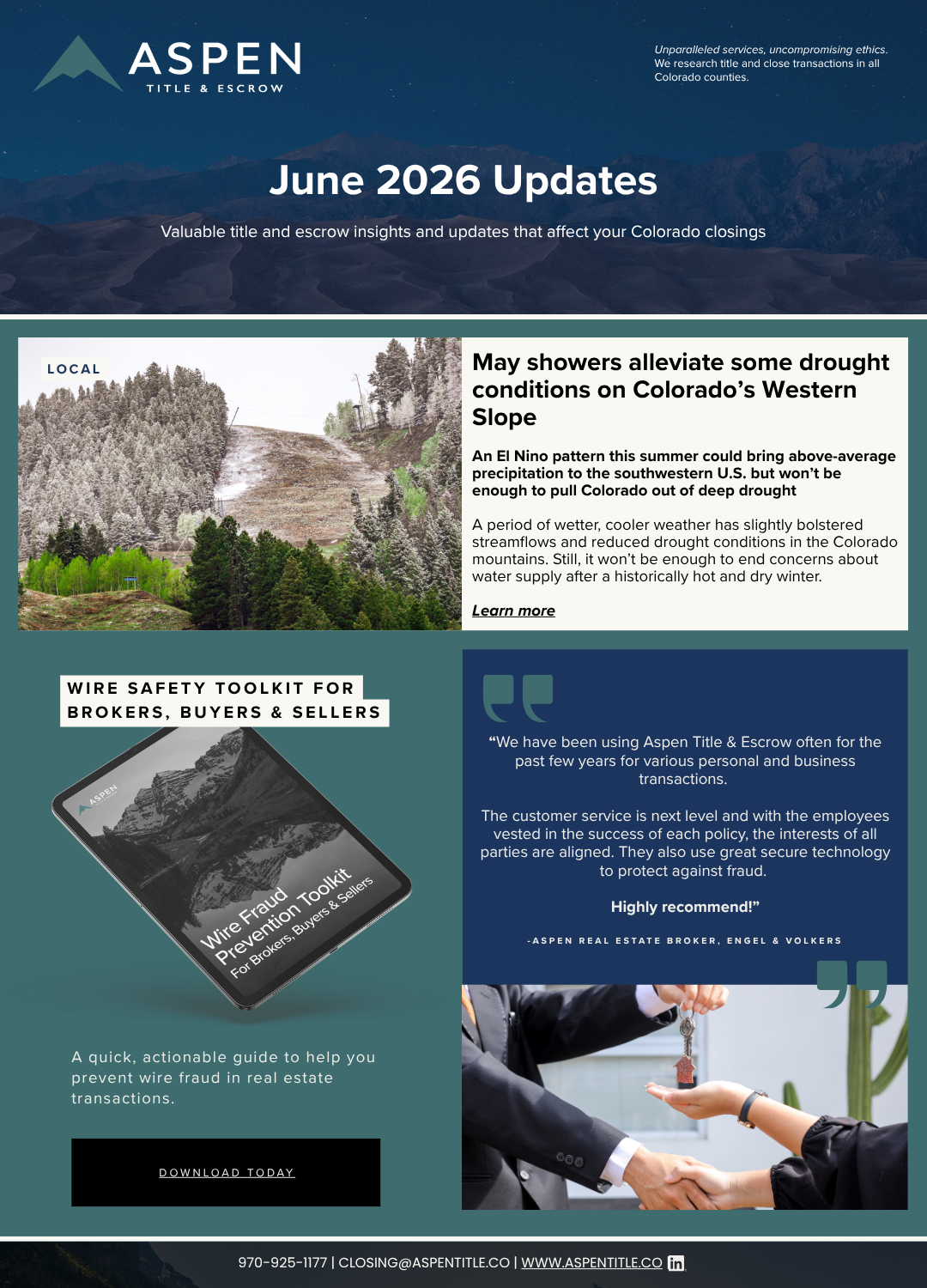 The June 2026 Newsletter - Week 1