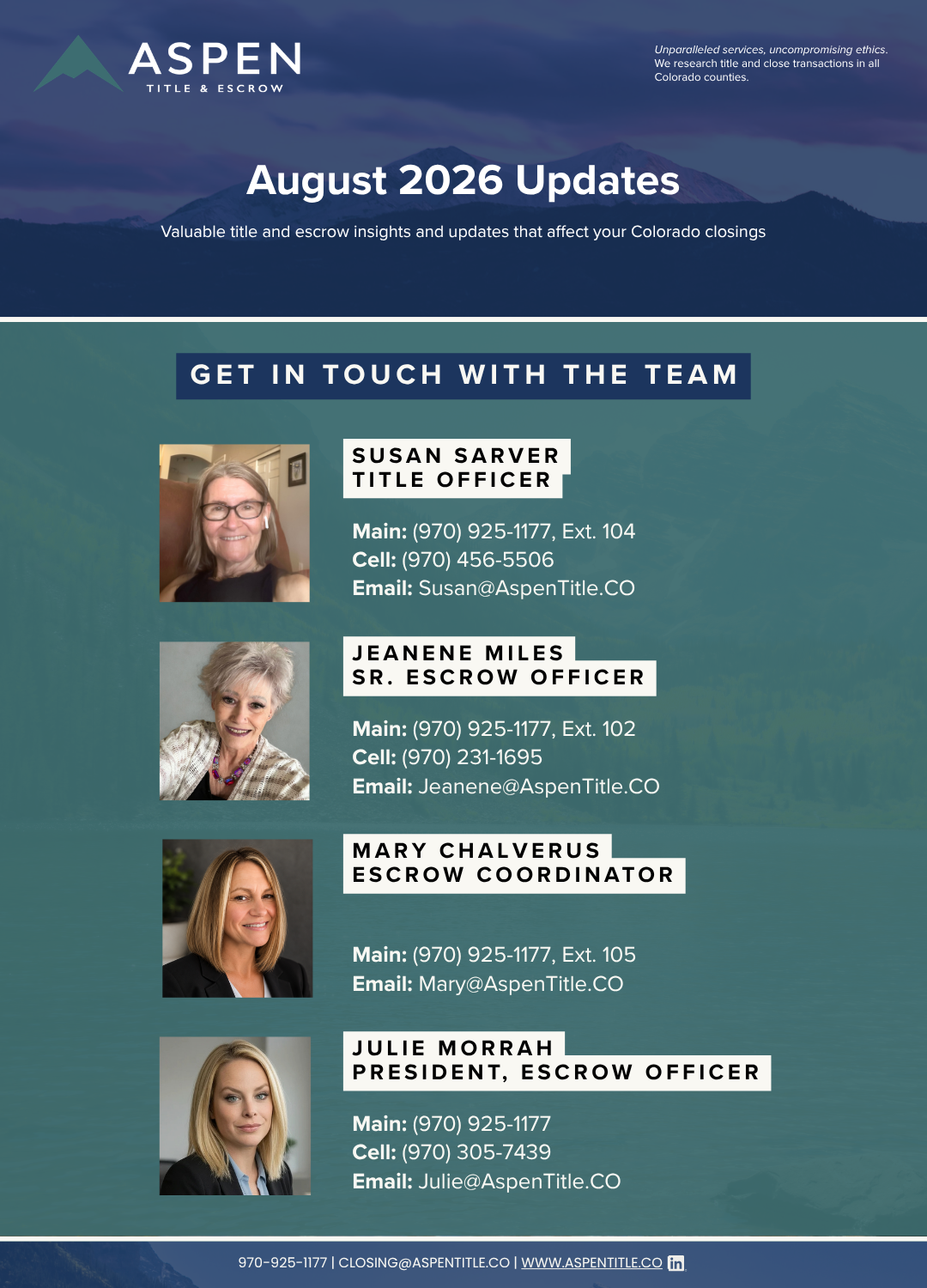 The August 2026 Newsletter - Week  3