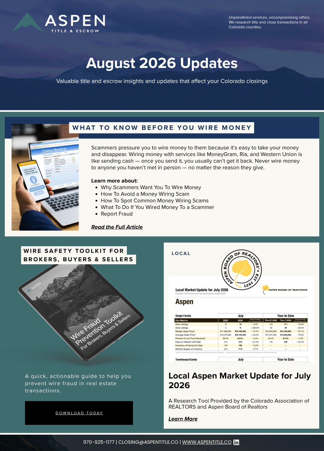 The August 2026 Newsletter - Week  4