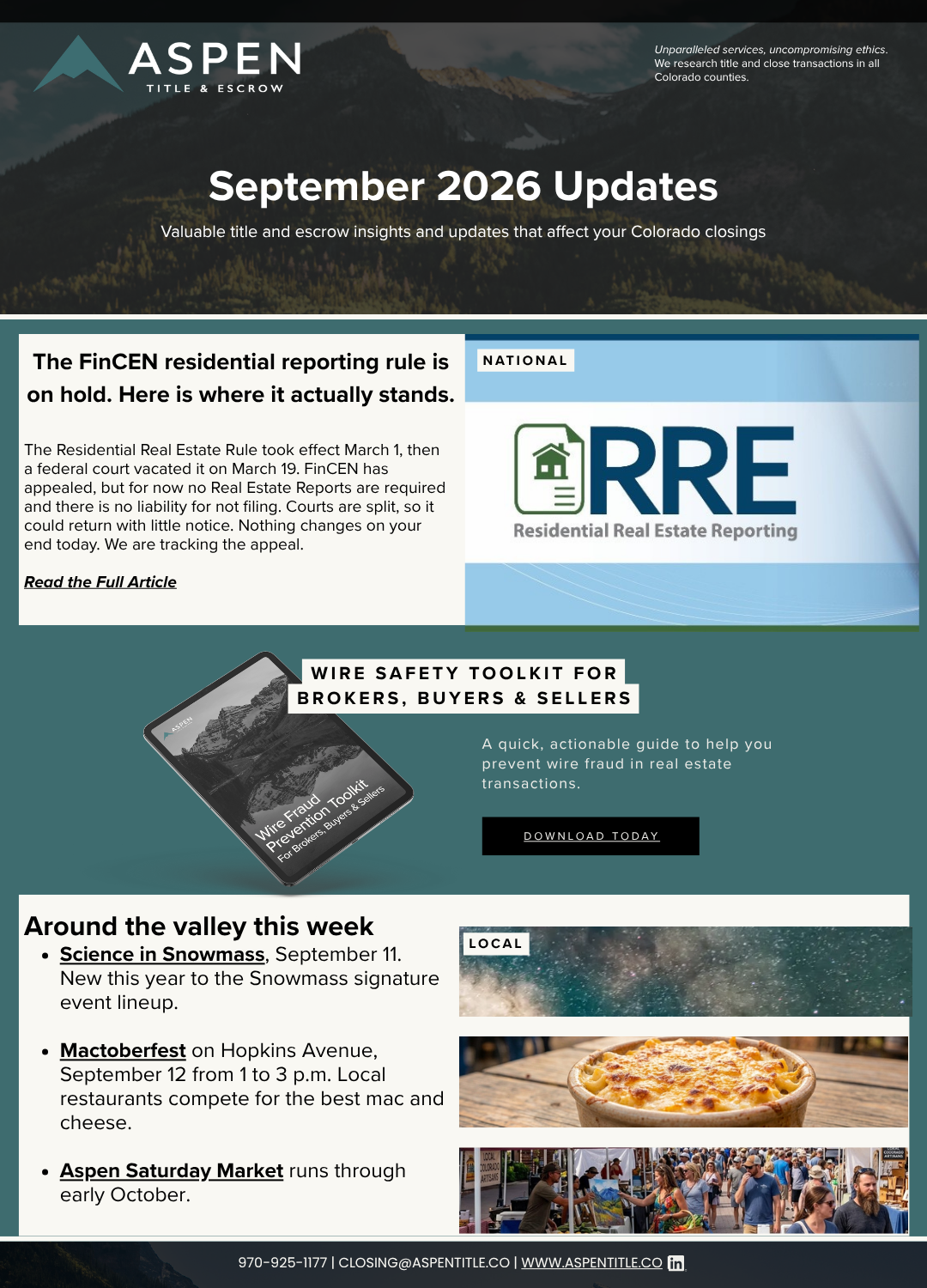 The September 2026 Newsletter - Week 2