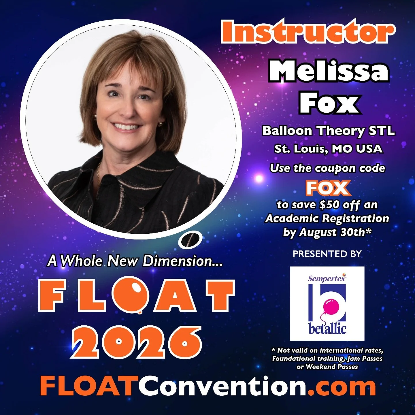 🌍✈️ Big news&hellip; I&rsquo;m teaching at FLOAT Convention 2026! 🎈 I&rsquo;ll be sharing the stage with some of the most talented balloon instructors from across the globe at one of the largest, most inspiring events in our industry. @therealfloat