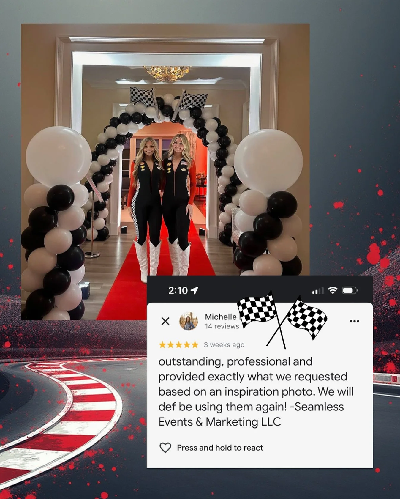 Feeling grateful for clients who trust us to bring their vision to life. Thank you Seamless Events and Marketing LLC for the wonderful review and for choosing Balloon Theory STL. Turning inspiration photos into unforgettable experiences is what we lo