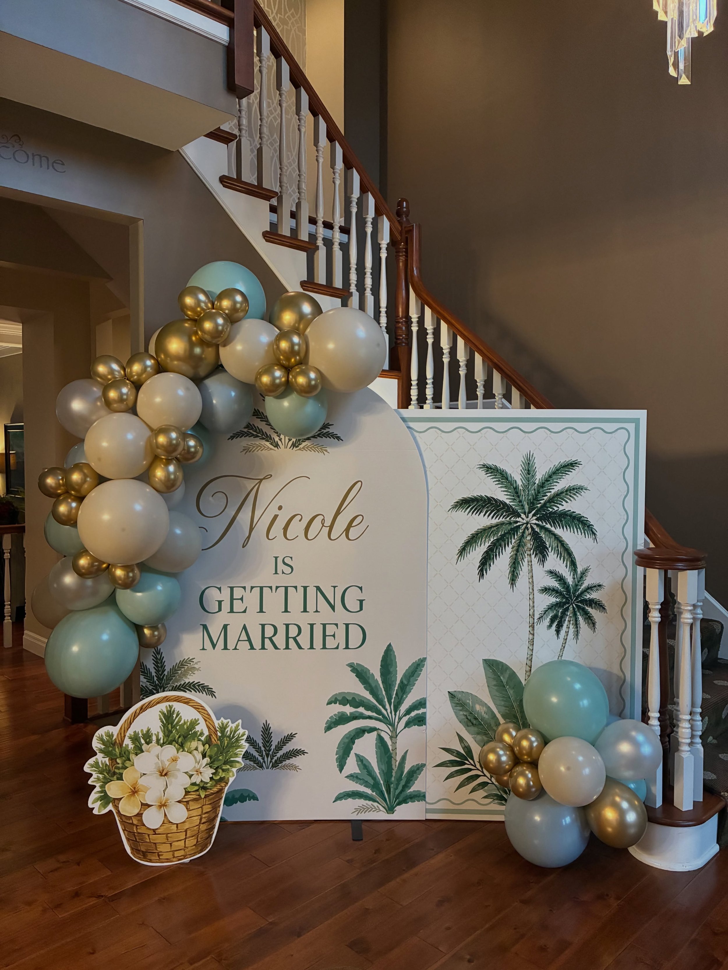 This setup with our NEW personalized backdrops 😍🌴🧺

Elevate your celebration with a personalized photo backdrop designed to make your event feel extra special! 

#BalloonTheorySTL #Coroplastbackdrop #Personalizedbackdrop #CustomBalloons #STLBalloo