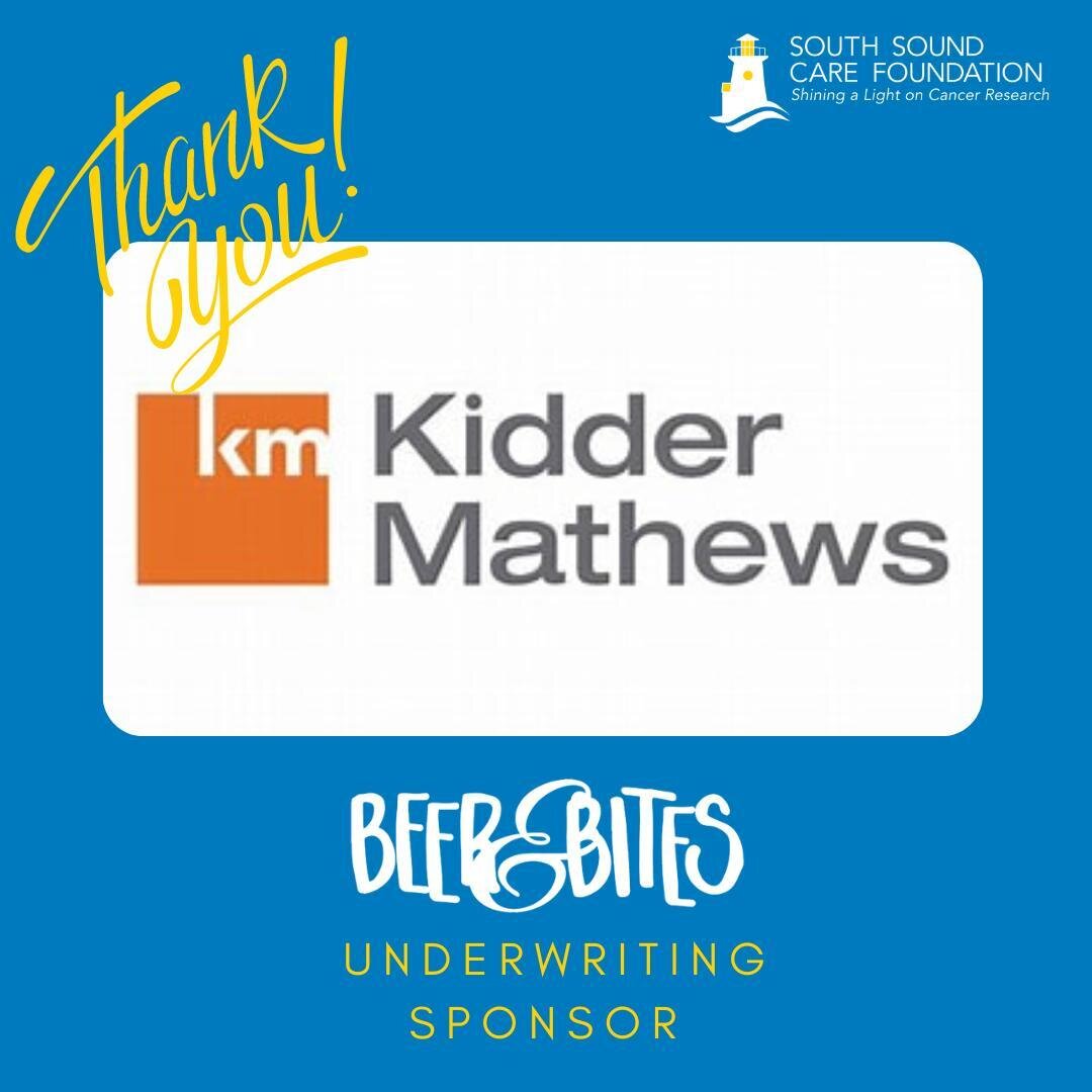 Thank you Kidder Mathews for your ongoing support! CHEERS to generous sponsors like you!