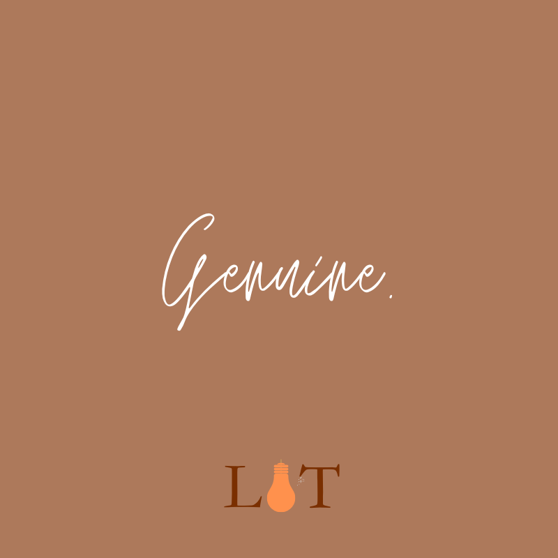 Genuine.
