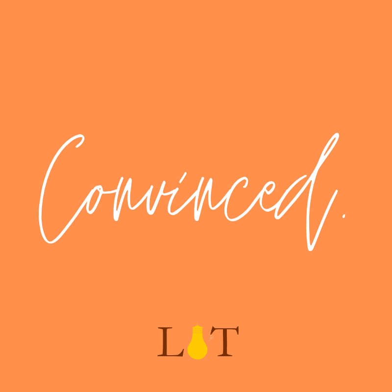 Convinced.