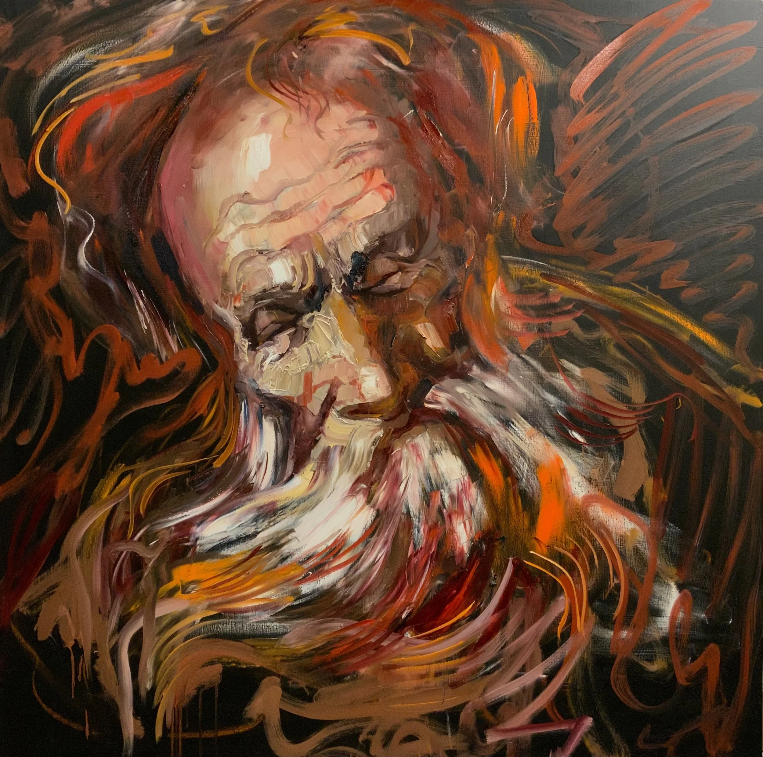 Aged, 48 X 48 inches, oil on canvas, 2026