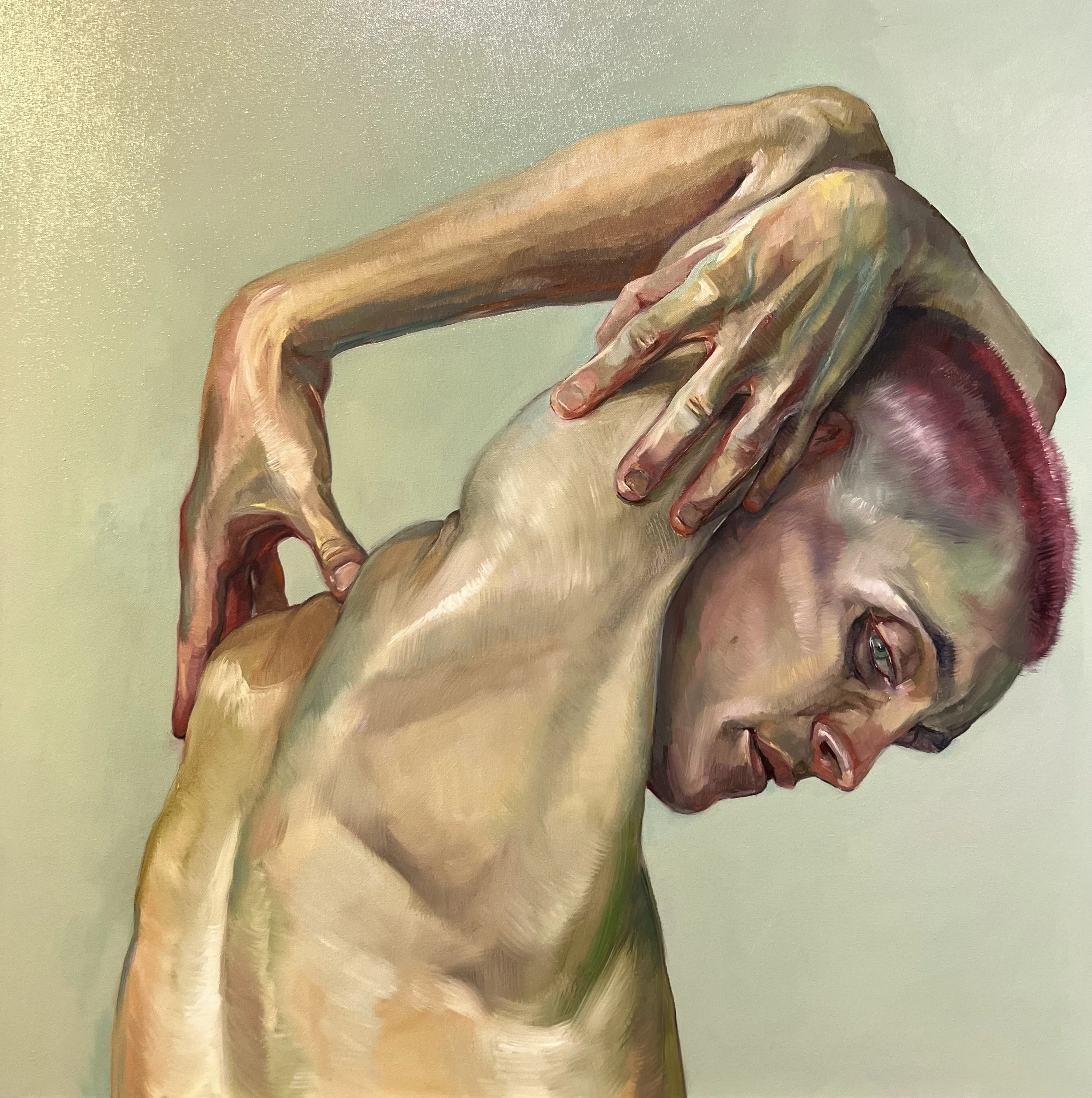 Tyler I, 36 X 36 inches, oil on canvas, 2024