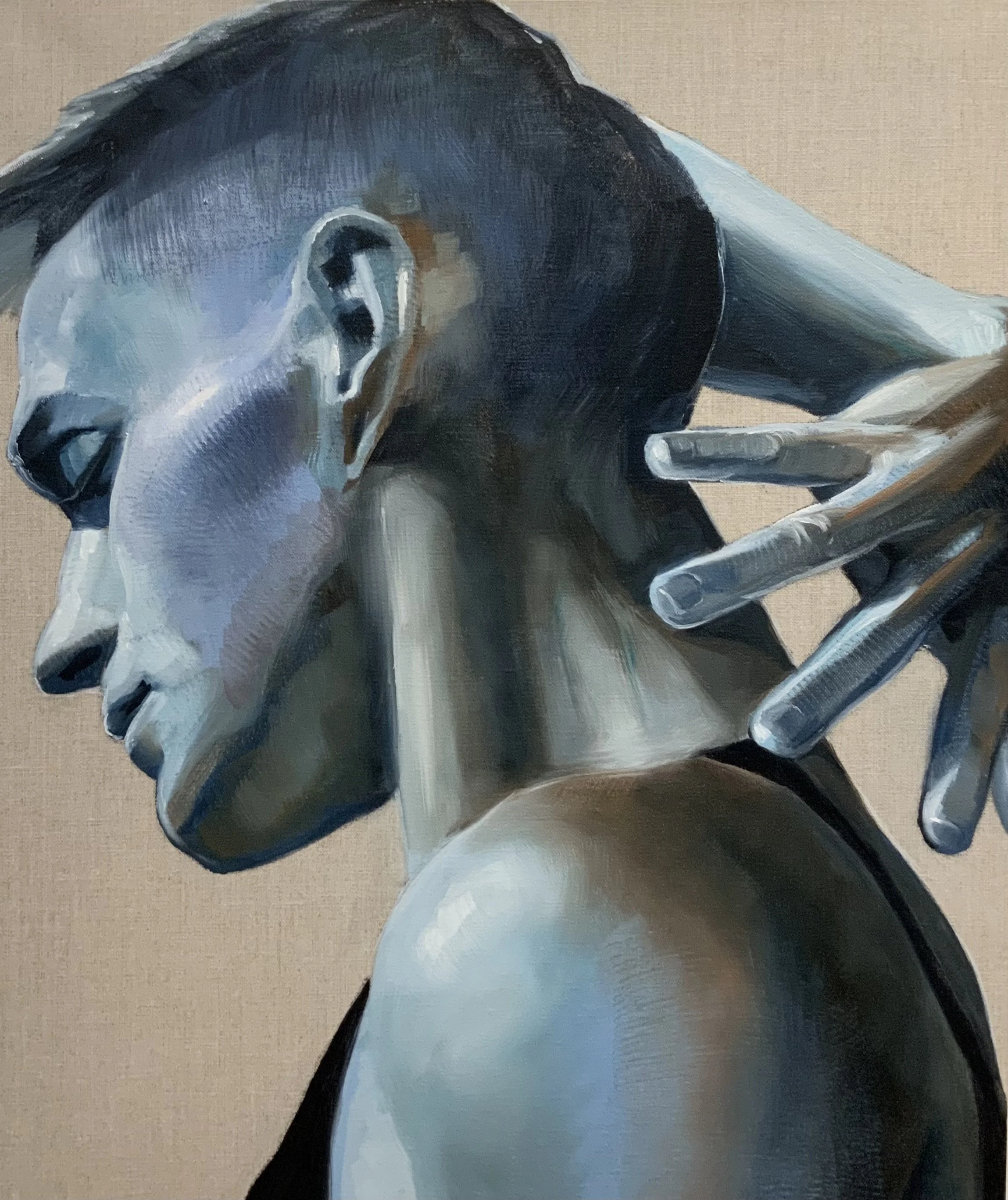 Triptych I, 24 X 20 inches, oil on canvas, 2025