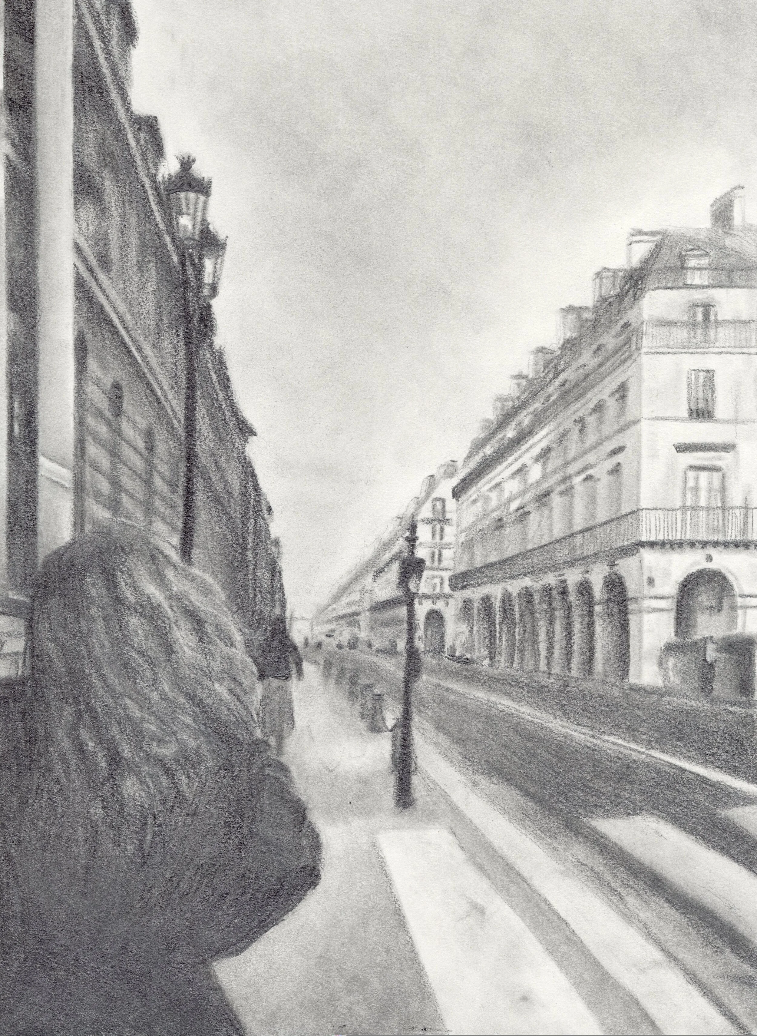 Marcher sur Rivoli, Graphite