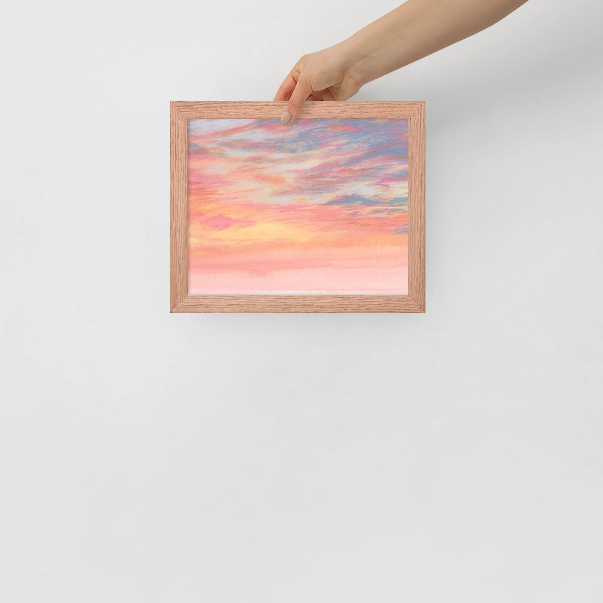 Dusk Sunset Sky Framed Print