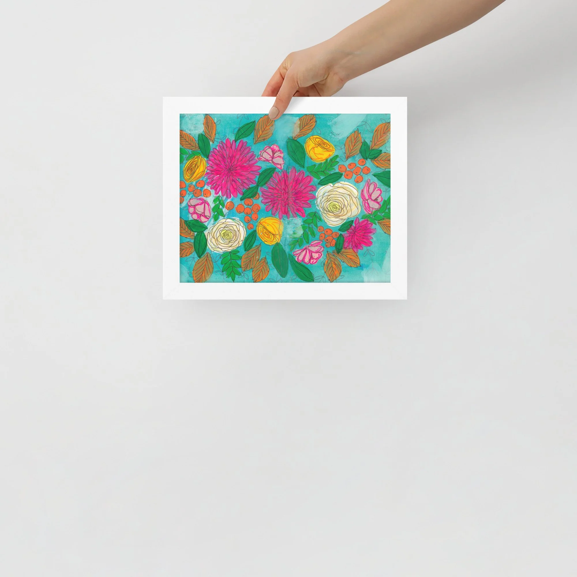 Artist's Garden Framed Print