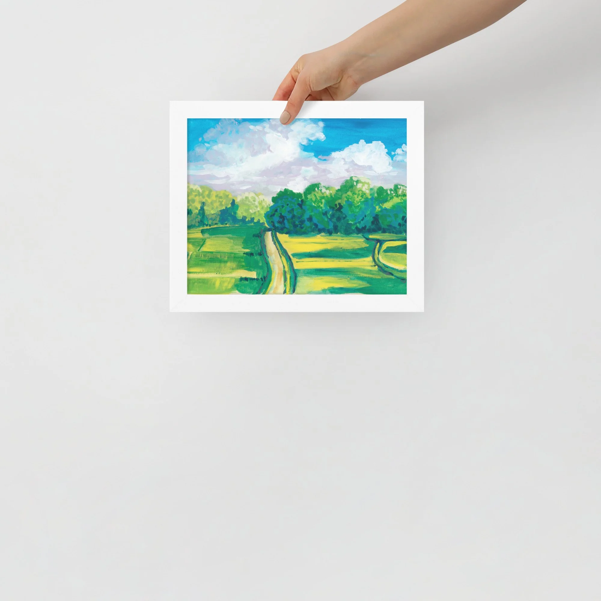 Country Farmland Framed Print