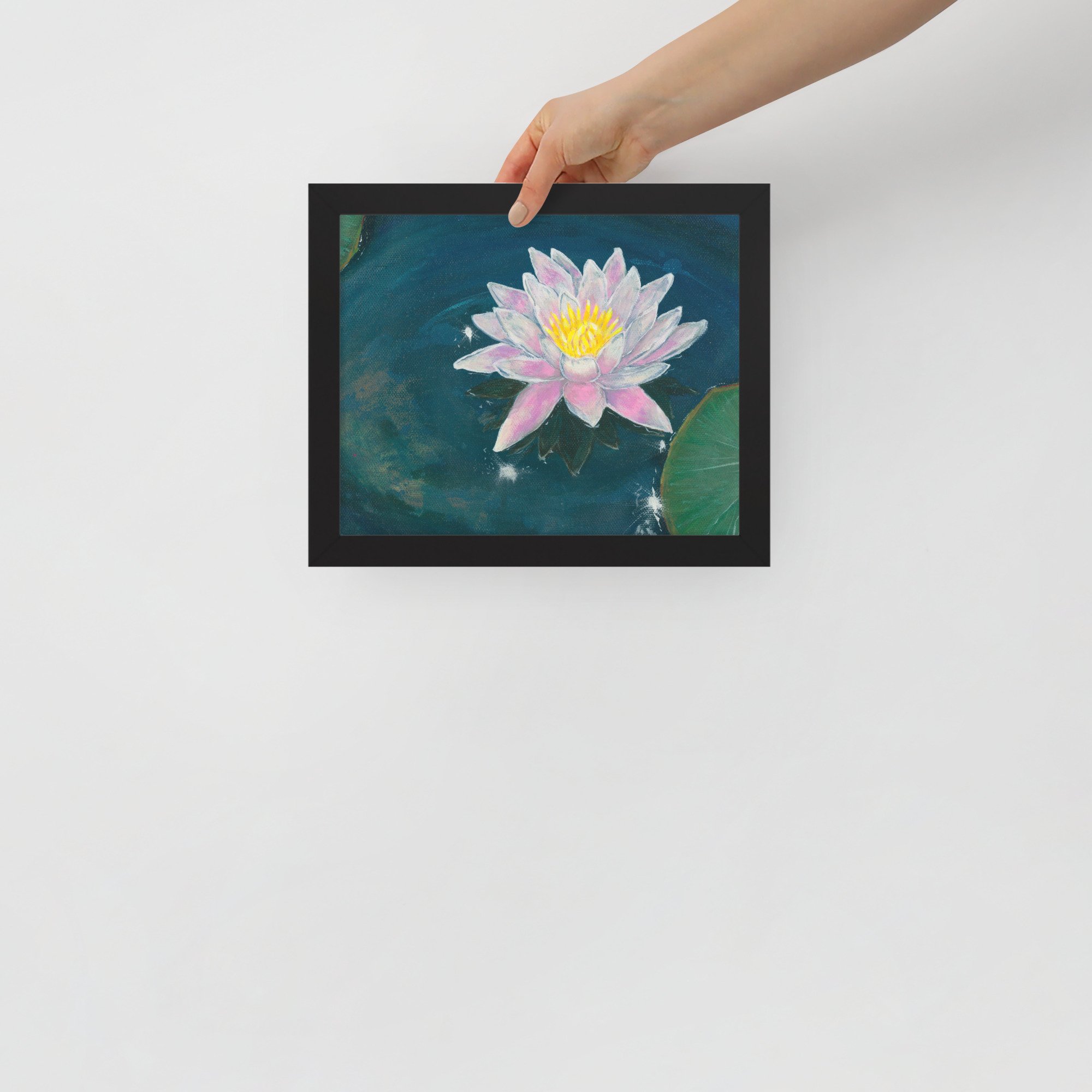 Water Lily in Pond Framed Print
