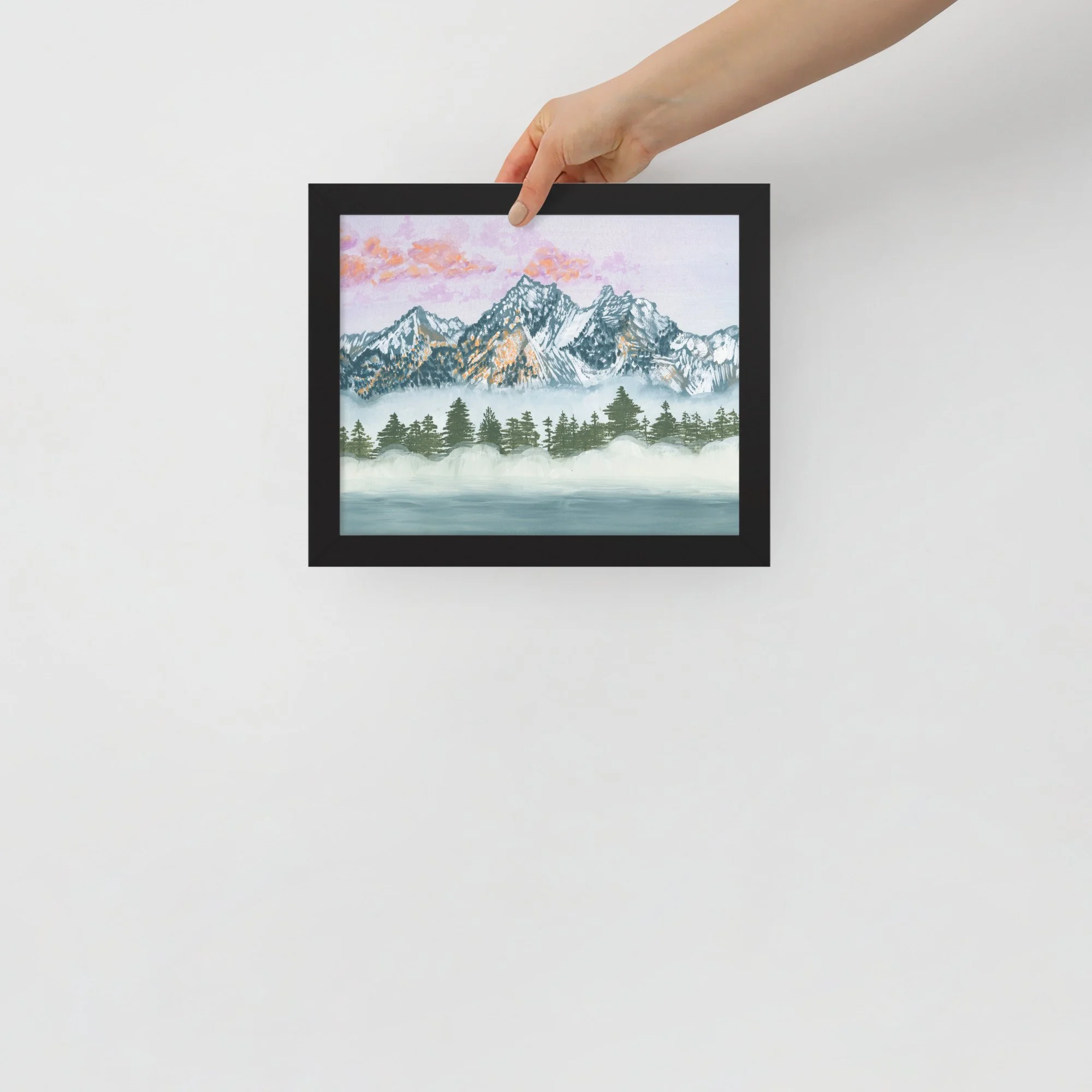 Sawtooth Mountain Range Framed Print