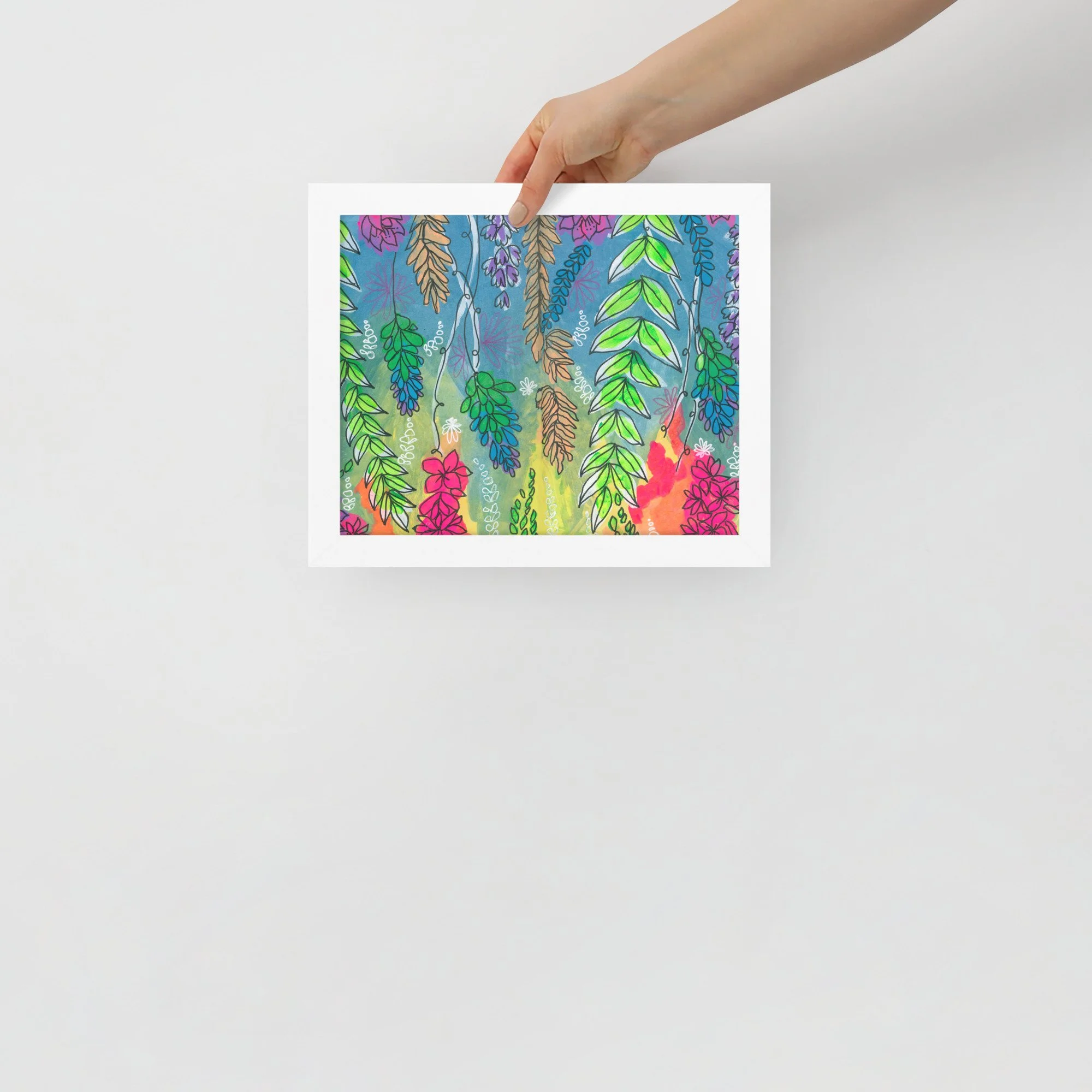 Reef Foliage Framed Print