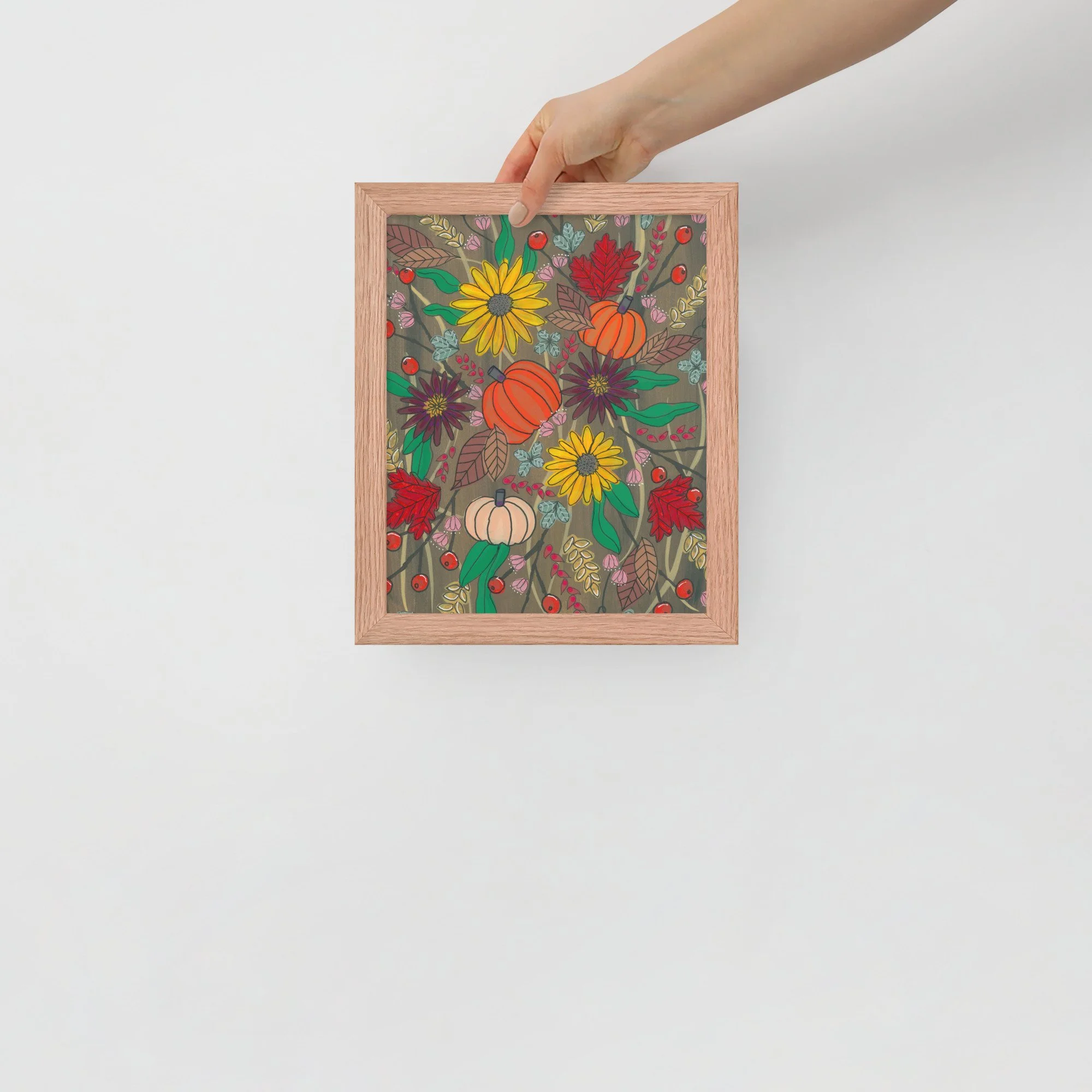Pumpkins Framed Print