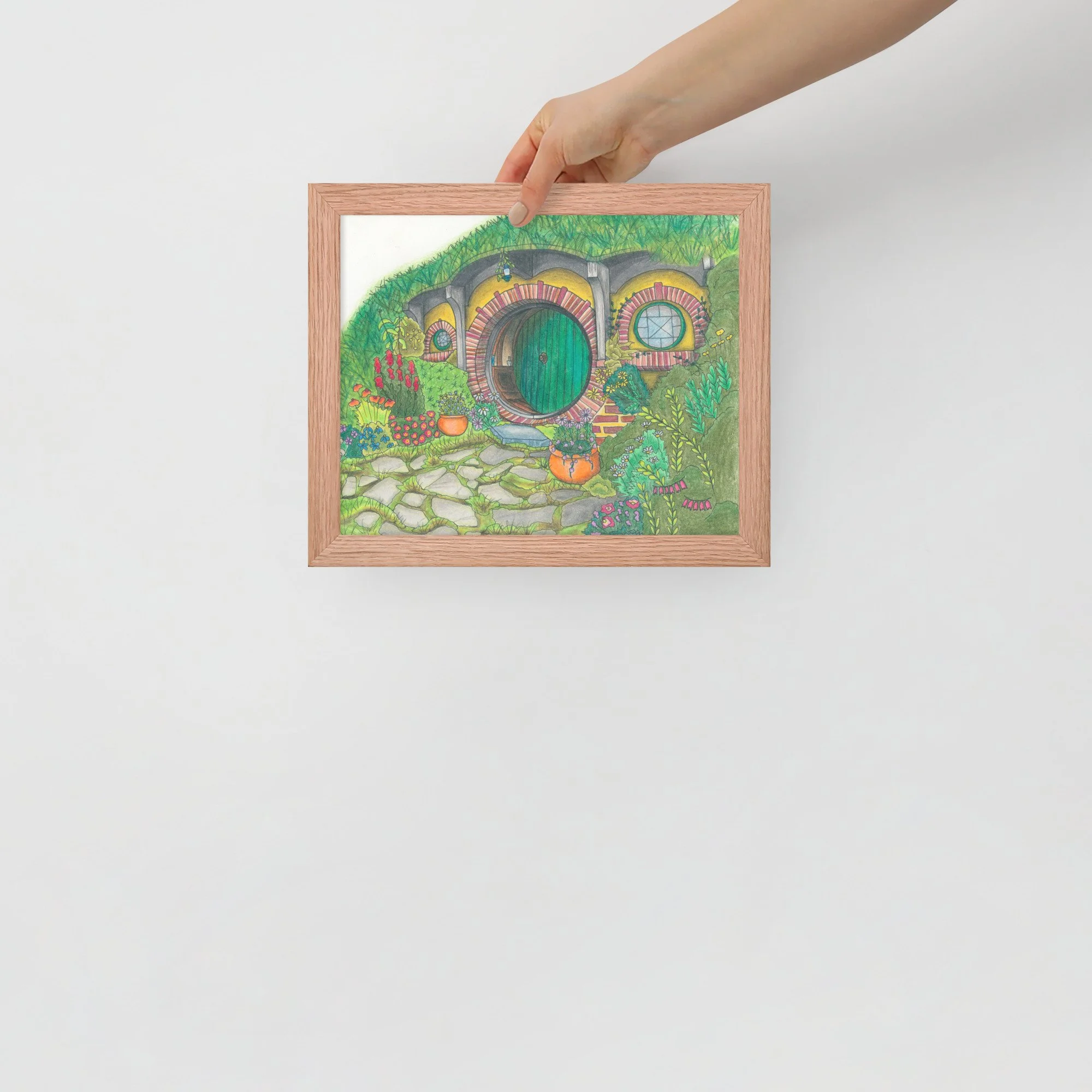 Garden House Framed Print