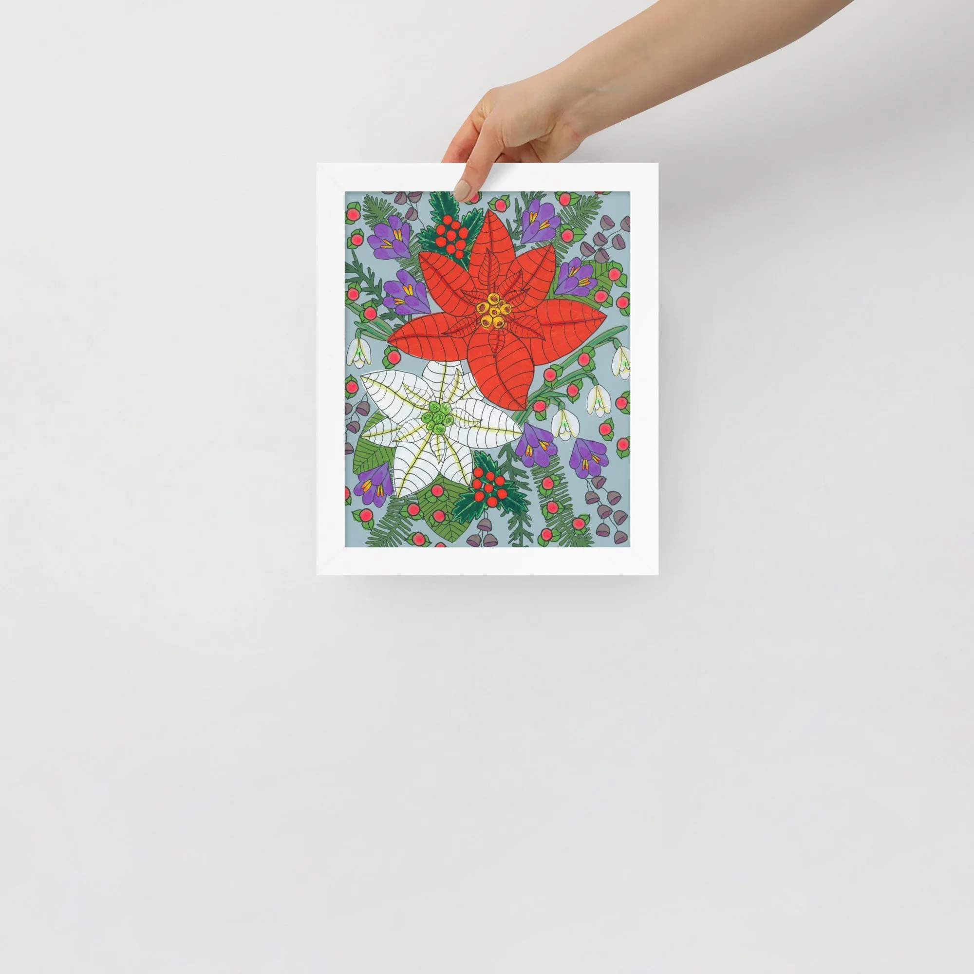Winter Blooms Framed Print