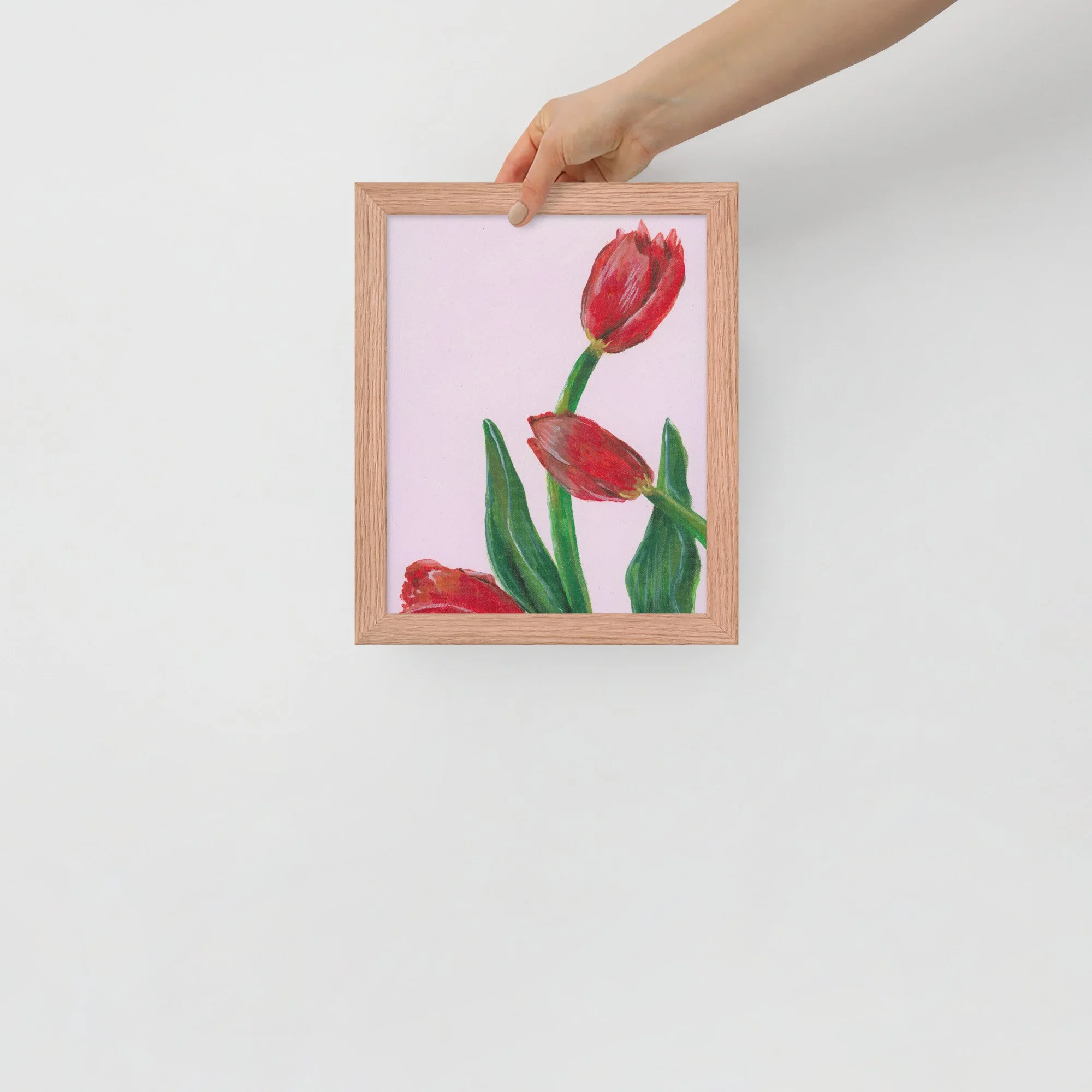 Red Tulips of Spring Framed Print