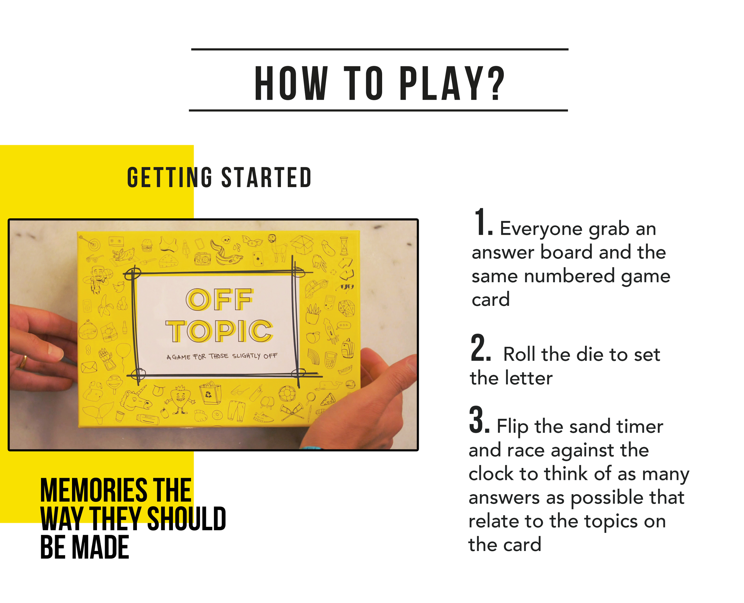 Off Topic, Board Game