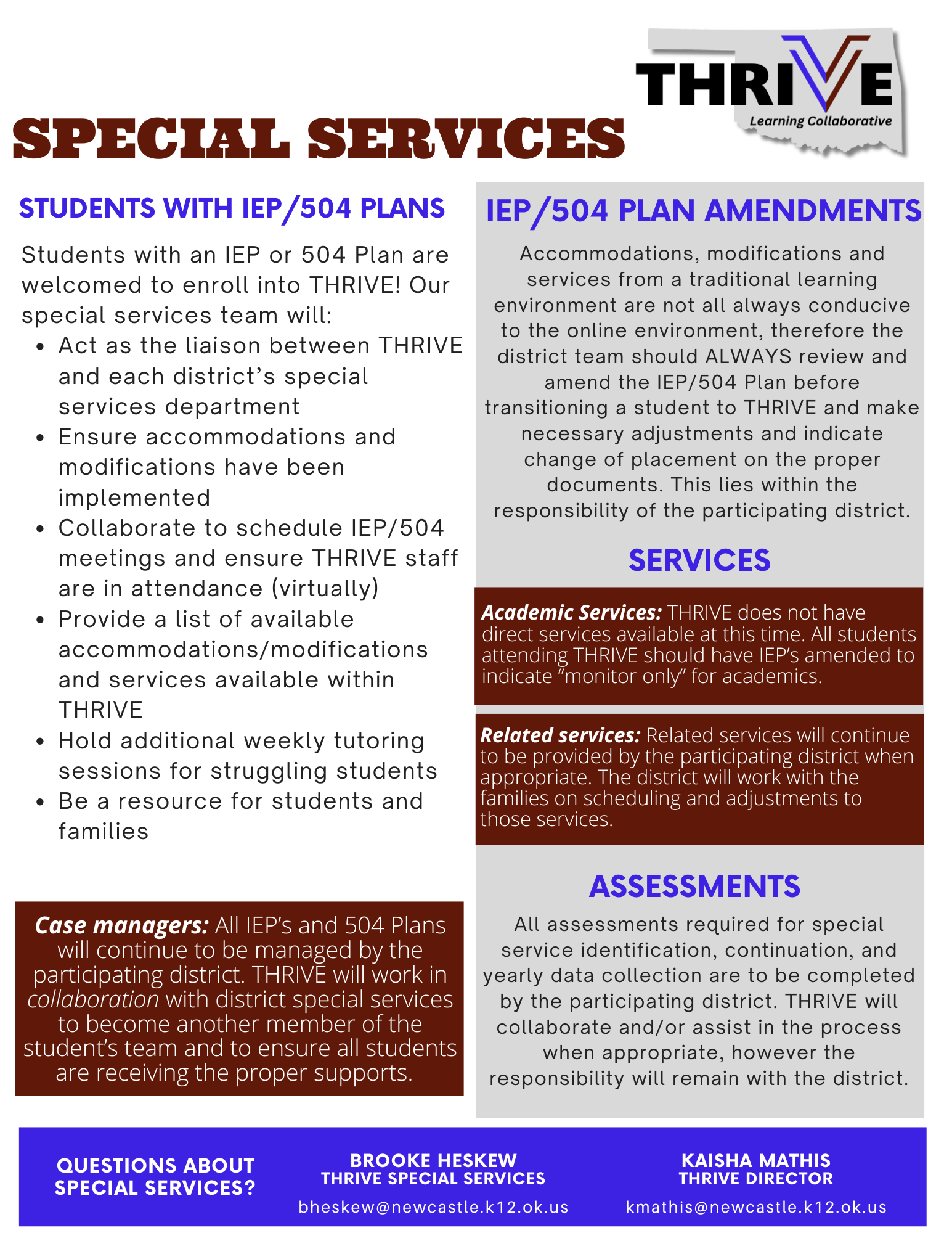 About THRIVE — Tri-City Learning Academy
