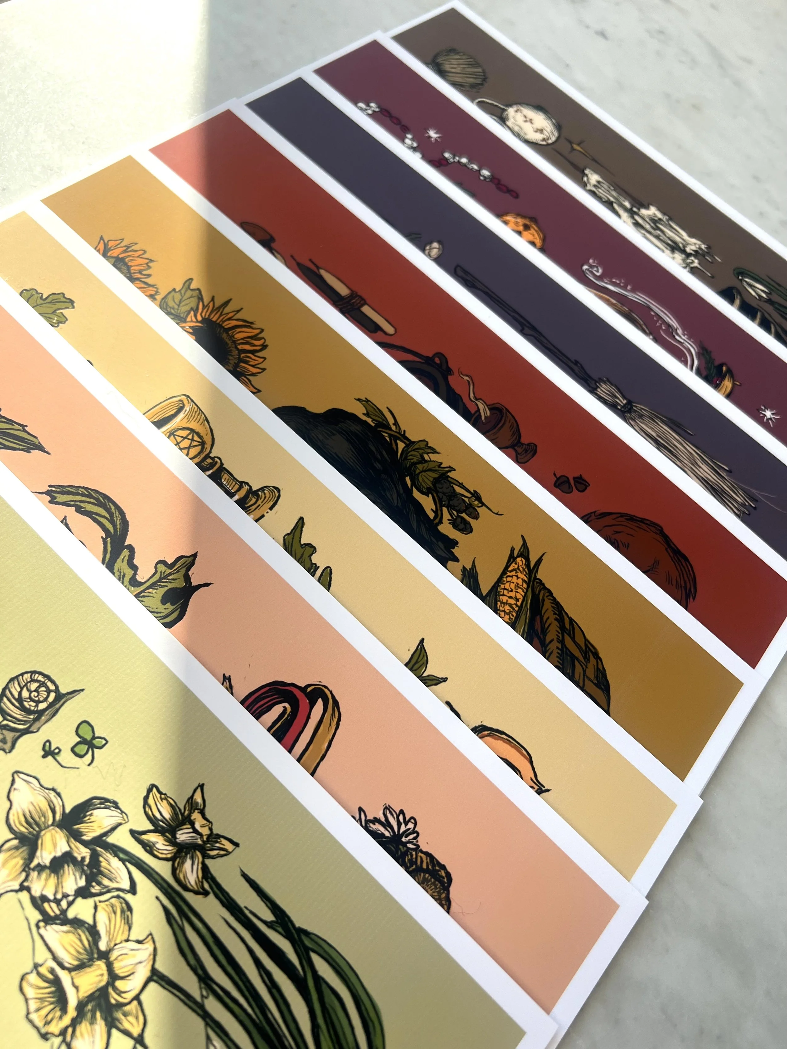 Wheel of the Year: 8 Piece Print Set