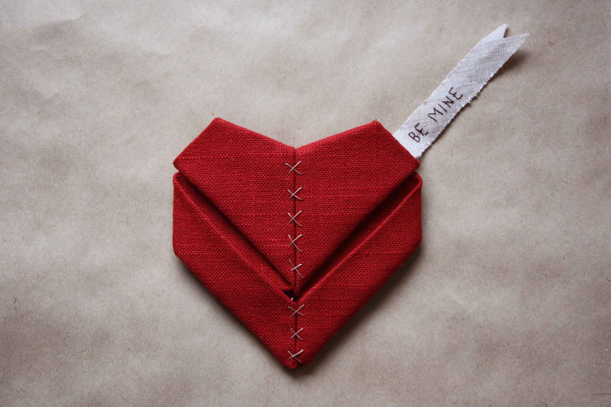 how to make a paper heart step by step