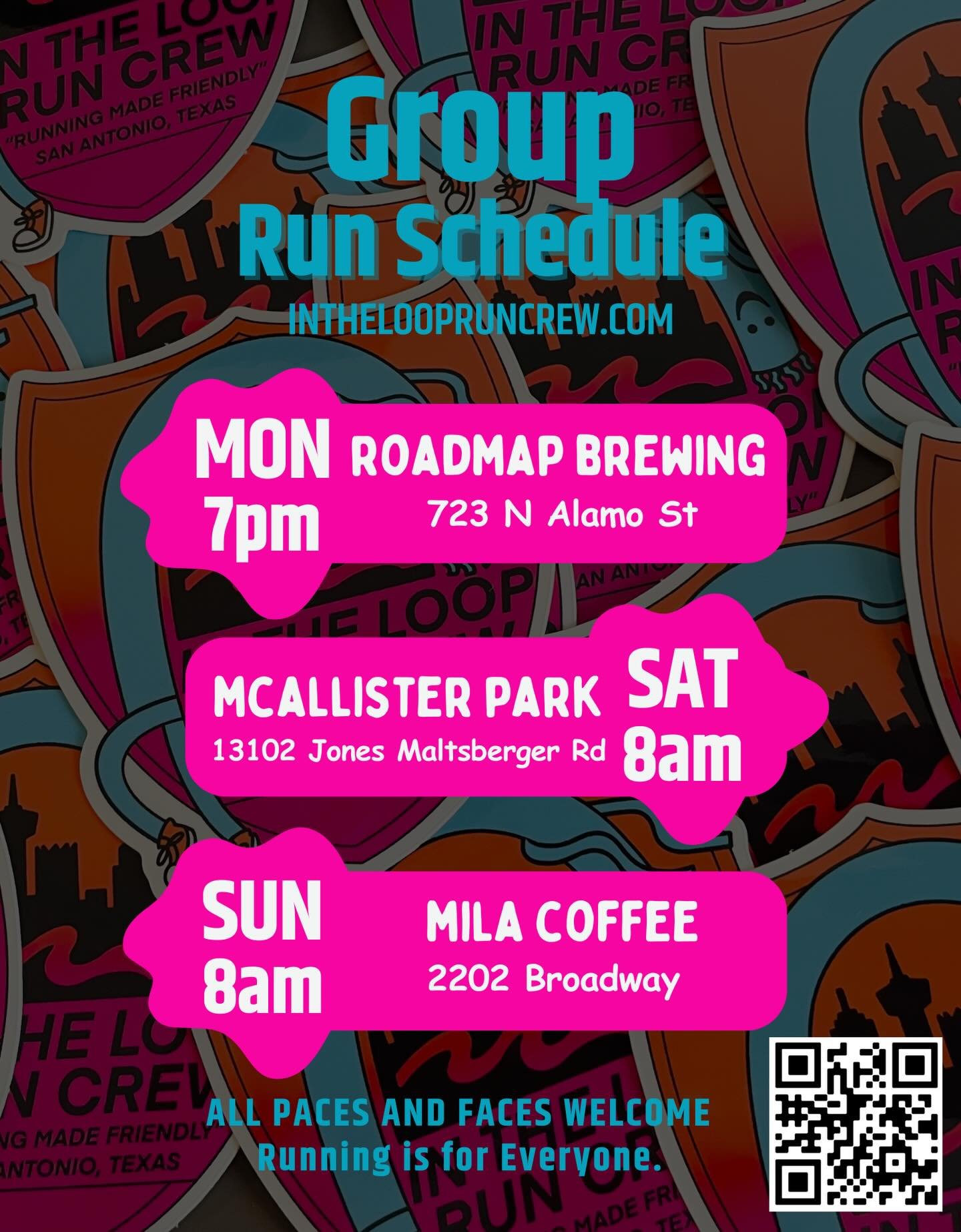 Welcome to In The Loop Run Crew! 
Since 2020, we&rsquo;ve been hitting the streets (and trails!) of San Antonio as a friendly and diverse crew united by a love for running, walking, and good company. Whether you&rsquo;re a seasoned marathoner or just