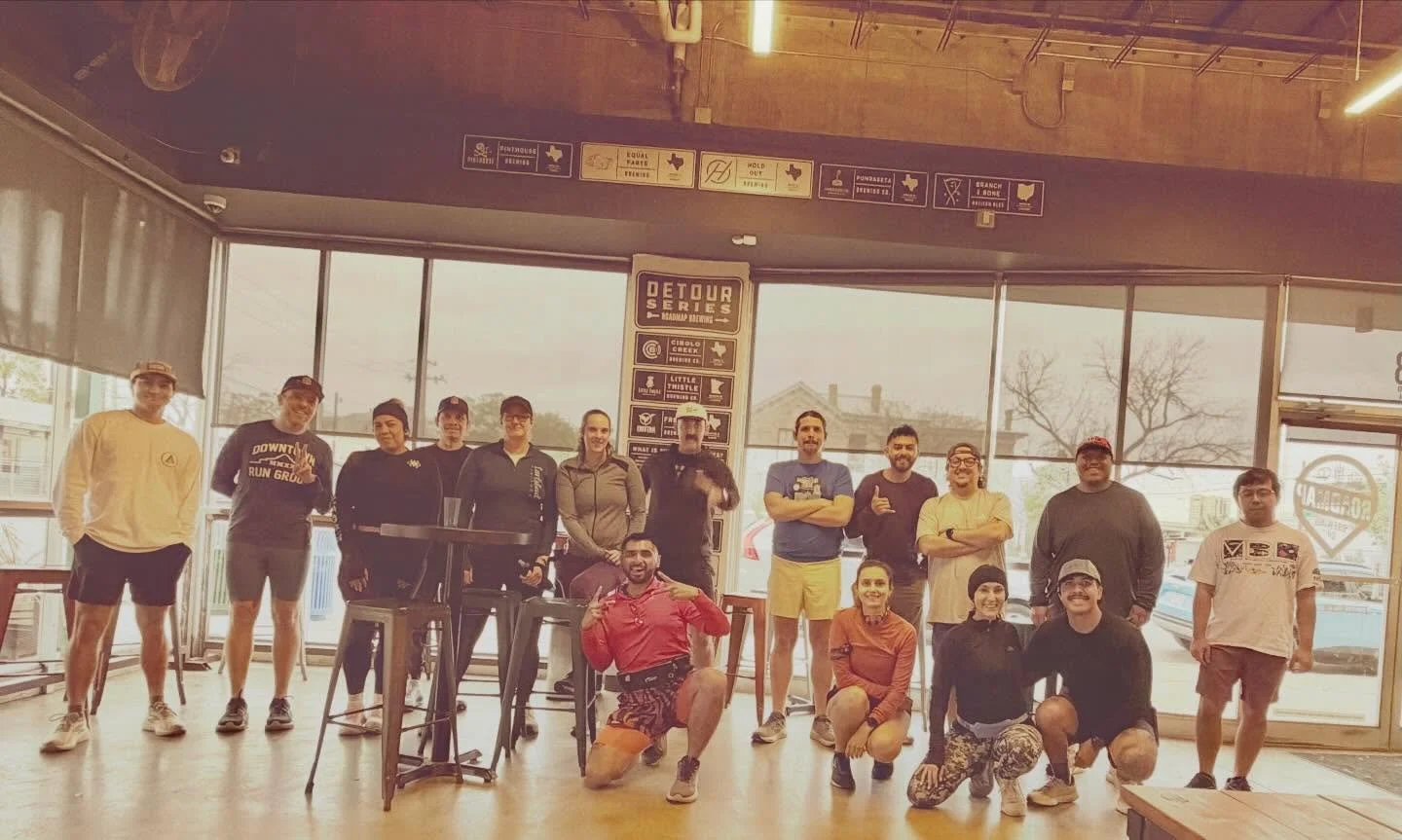 Monday group ain&rsquo;t scared of a little cold 
@roadmapbrewing