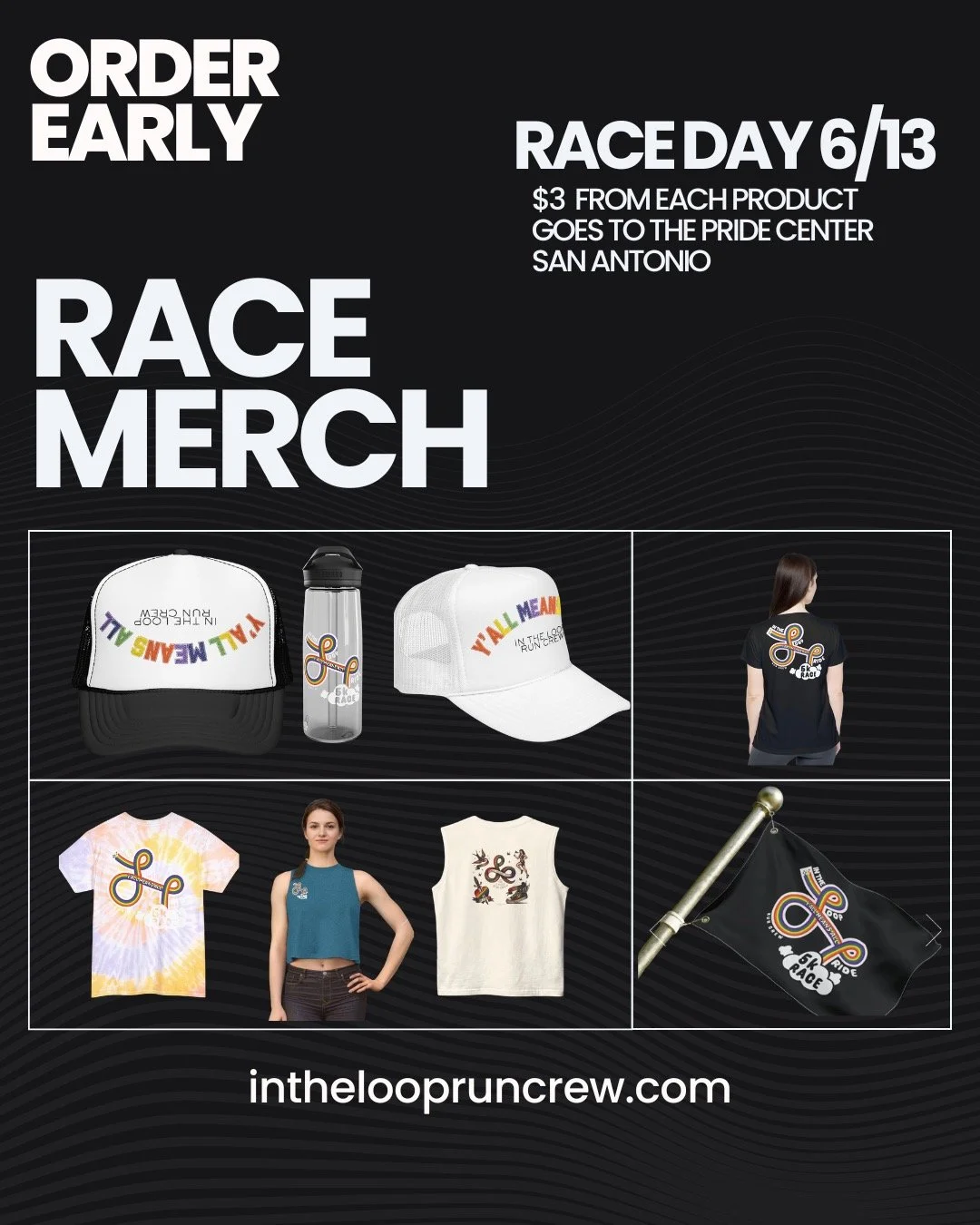 Run with PRIDE @yallmeansall5krace 🌈🏃&zwj;♀️

Our official Race Merch is officially LIVE for early orders! Whether you&rsquo;re crushing the 5K or cheering from the sidelines, do it in style.

The best part? $3 from every single item goes directly 