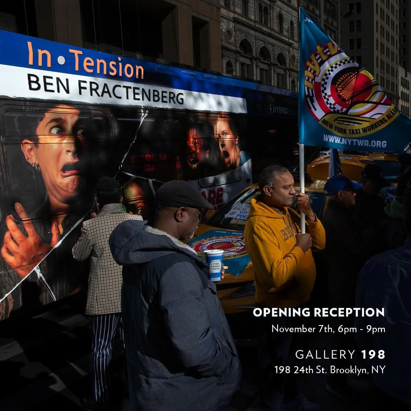 📸 New November Exhibits!
Get ready for two incredible photography exhibits opening this November!

Tomorrow! Join us for the first opening reception of &ldquo;In&bull;Tension&rdquo; featuring the compelling work of Brooklyn-based photojournalist Ben