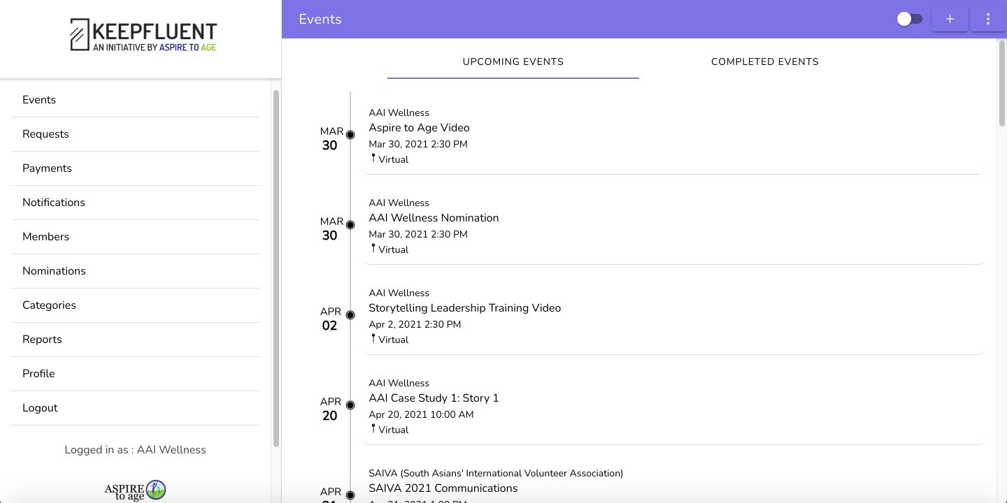 KeepFluent 1.0 Home Page