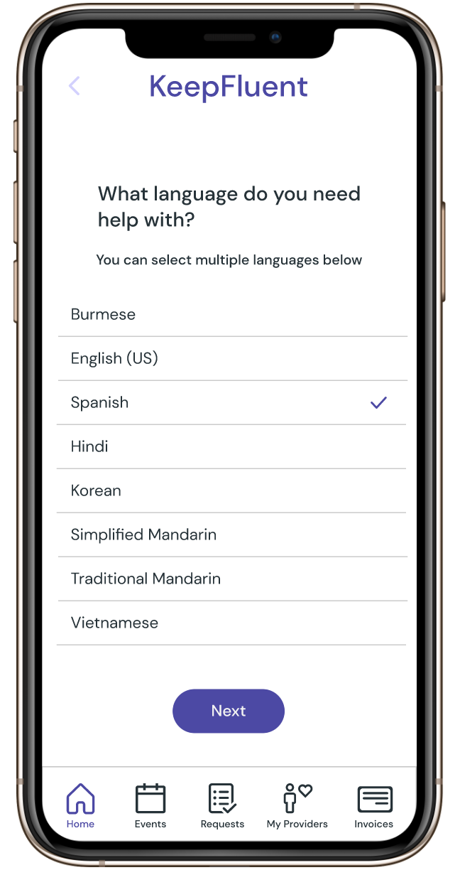 First filter for user to refine initial search results